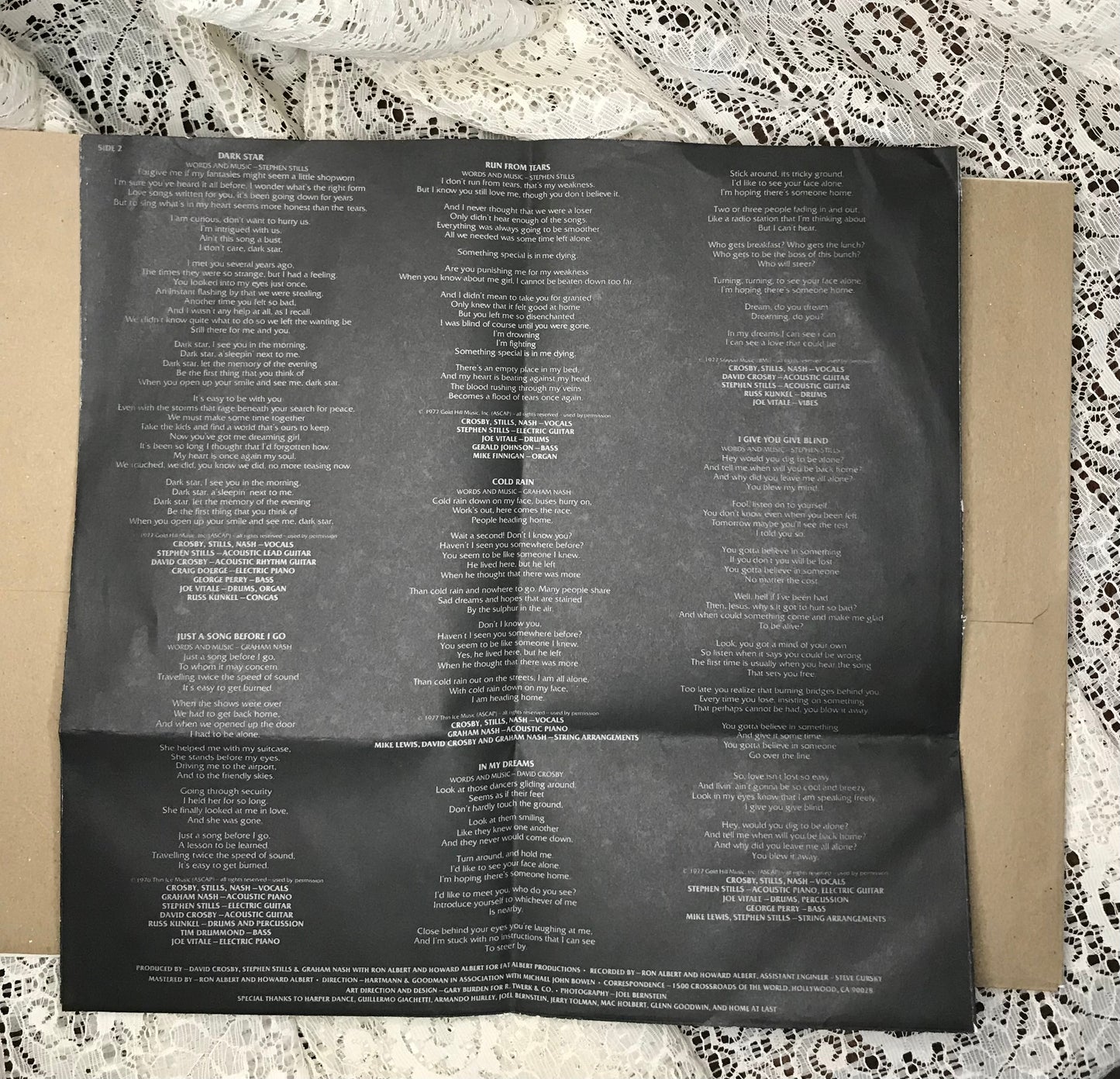 Crosby Stills and Nash CSN Album Cover Notebook