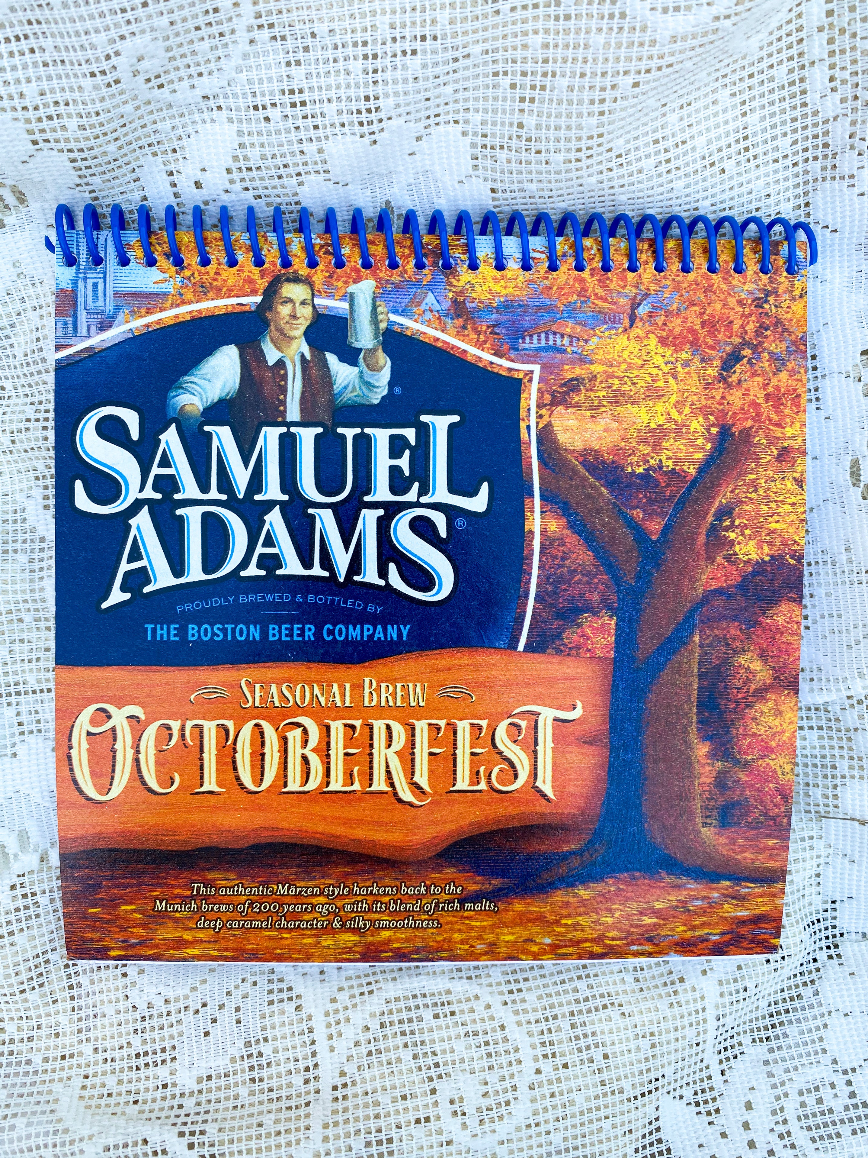 Samuel Adams Octoberfest Recycled Beer Carton Notebook