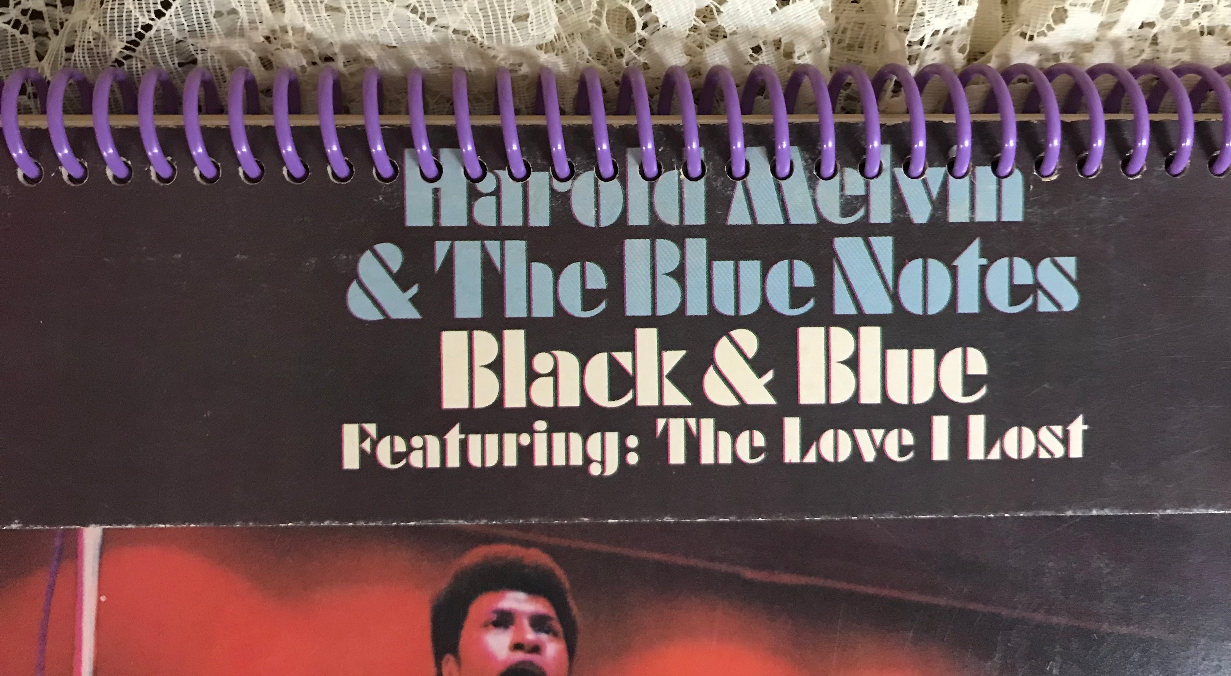 Harold Melvin and the Blue Notes Recycled Album Cover Notebook