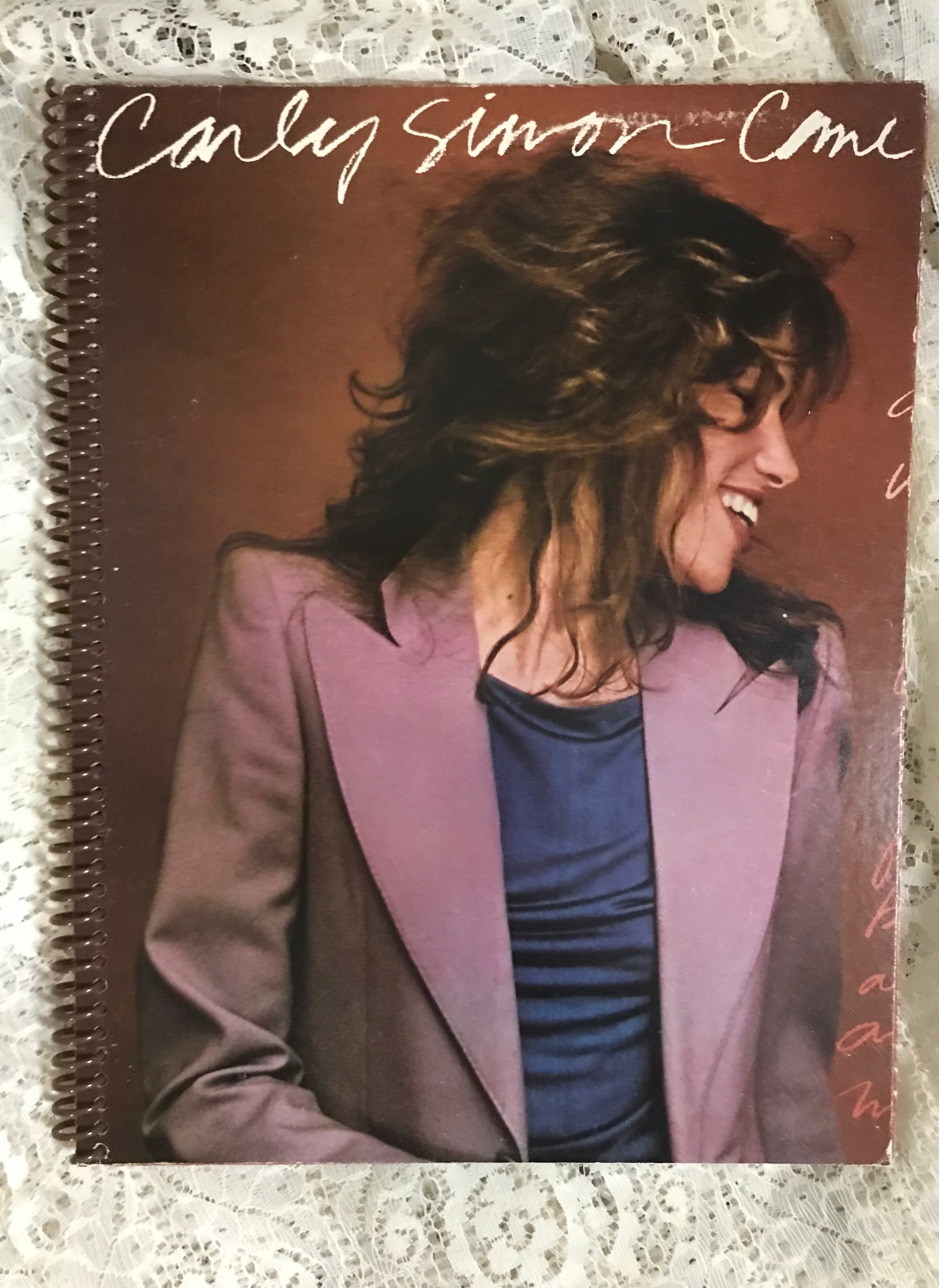 Carly Simon Come Upstairs Album Cover Notebook