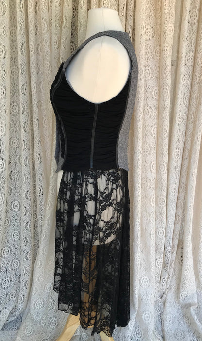 Ladies Vest With Lace Skirt -SMALL