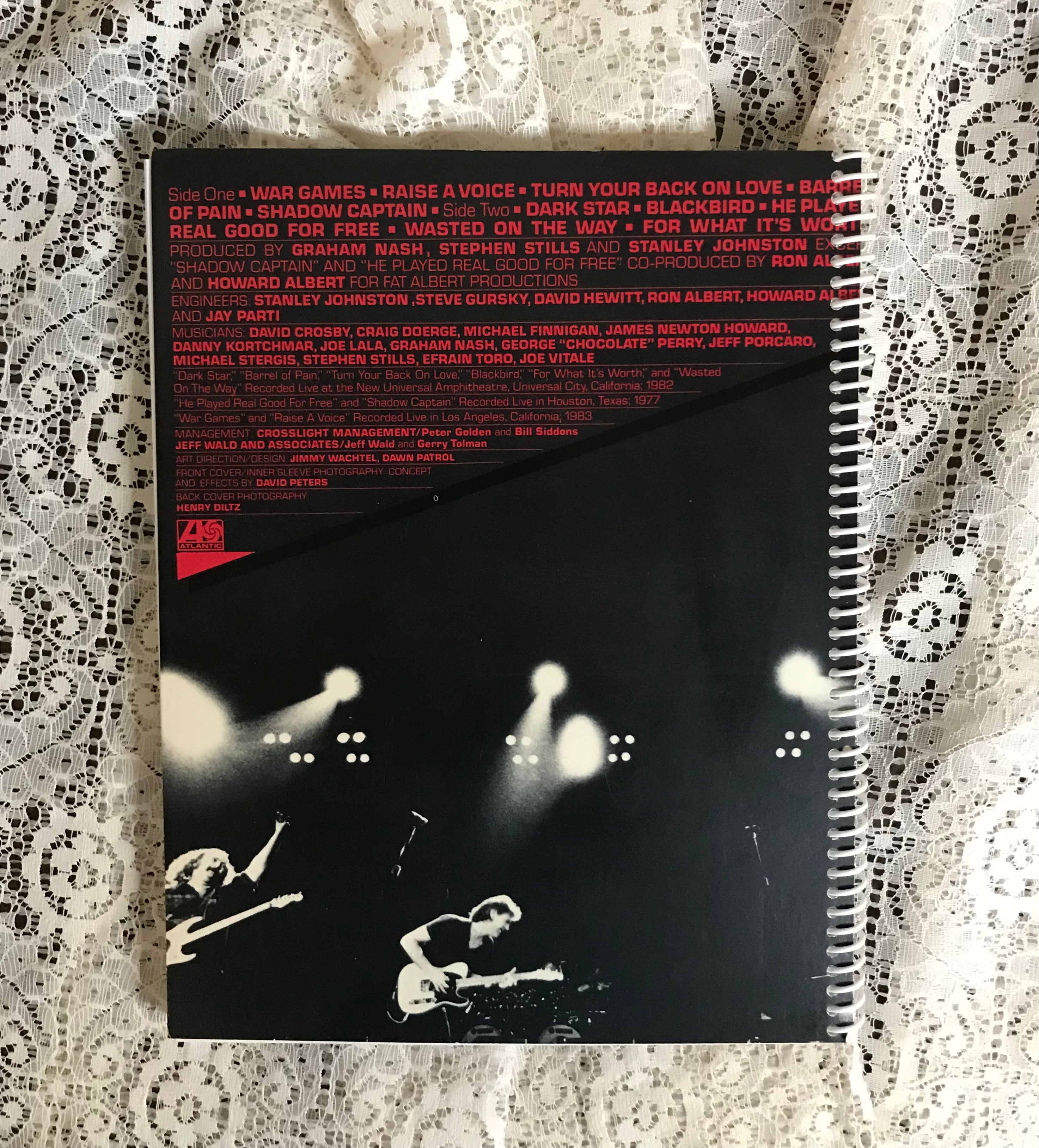 Crosby Stills and Nash Allies Album Cover Notebook