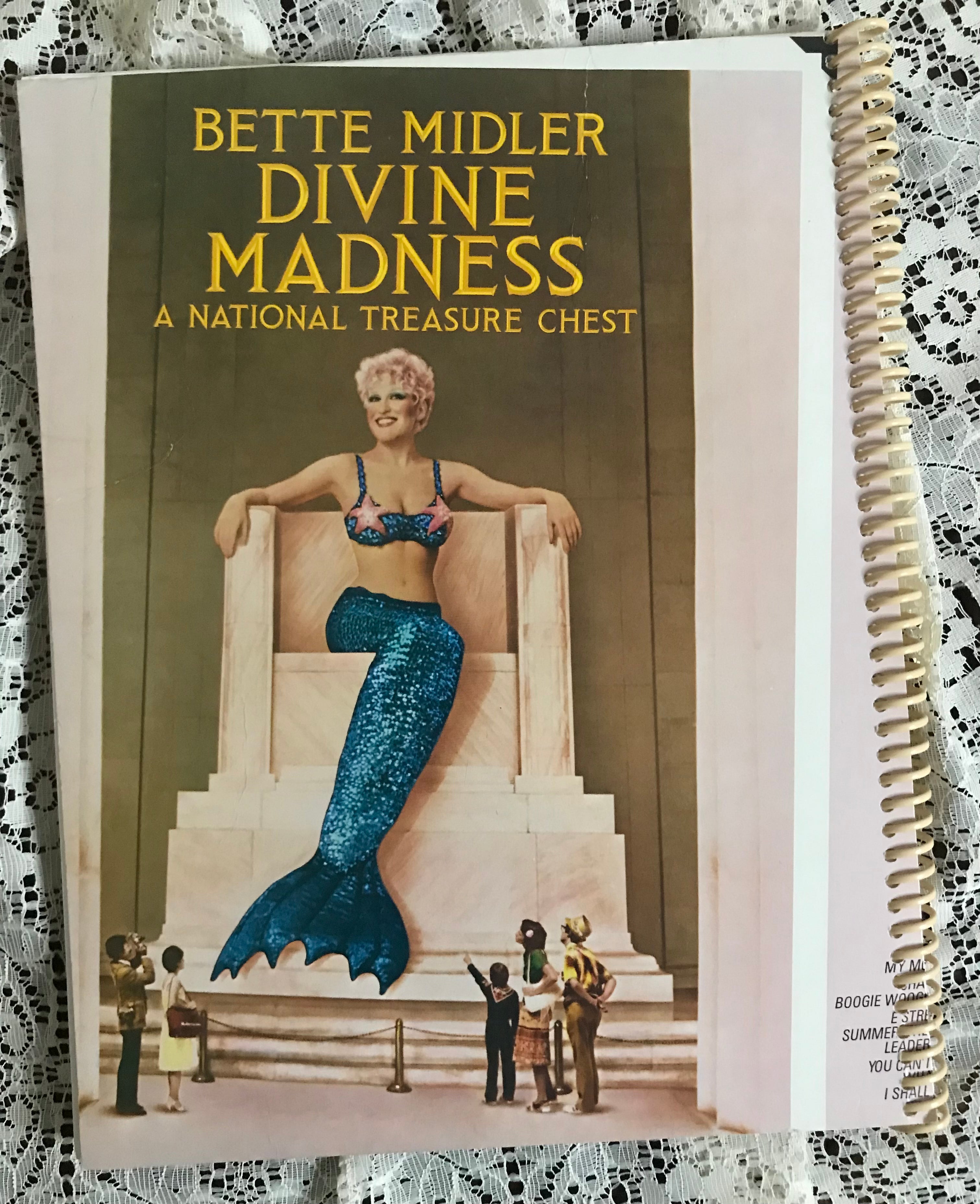 Bette Midler Divine Madness Album Cover Notebook