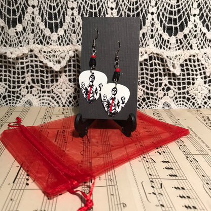 Guitar Pick Earrings - Green Day