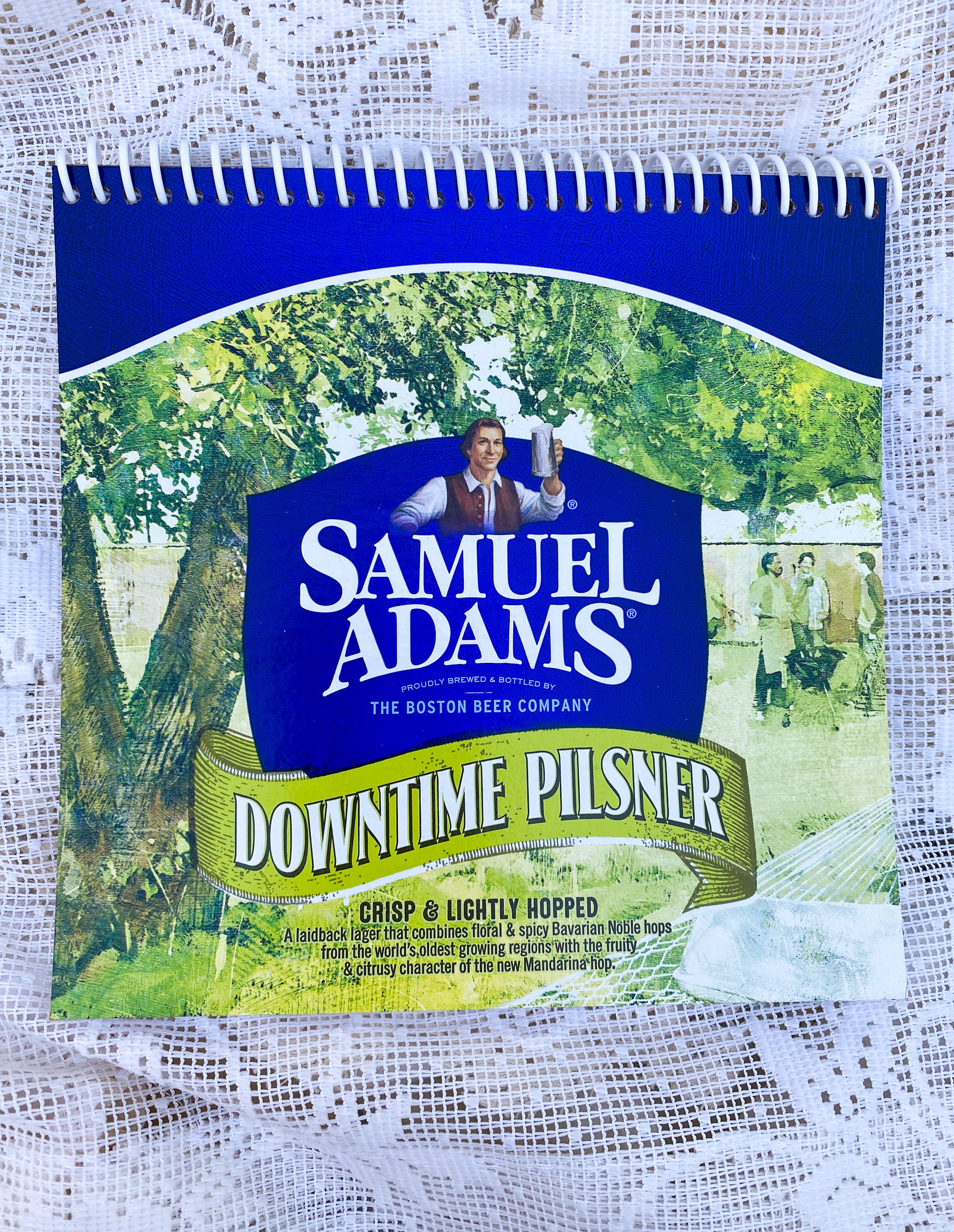 Samuel Adams Downtime Pilsner Recycled Beer Carton Notebook