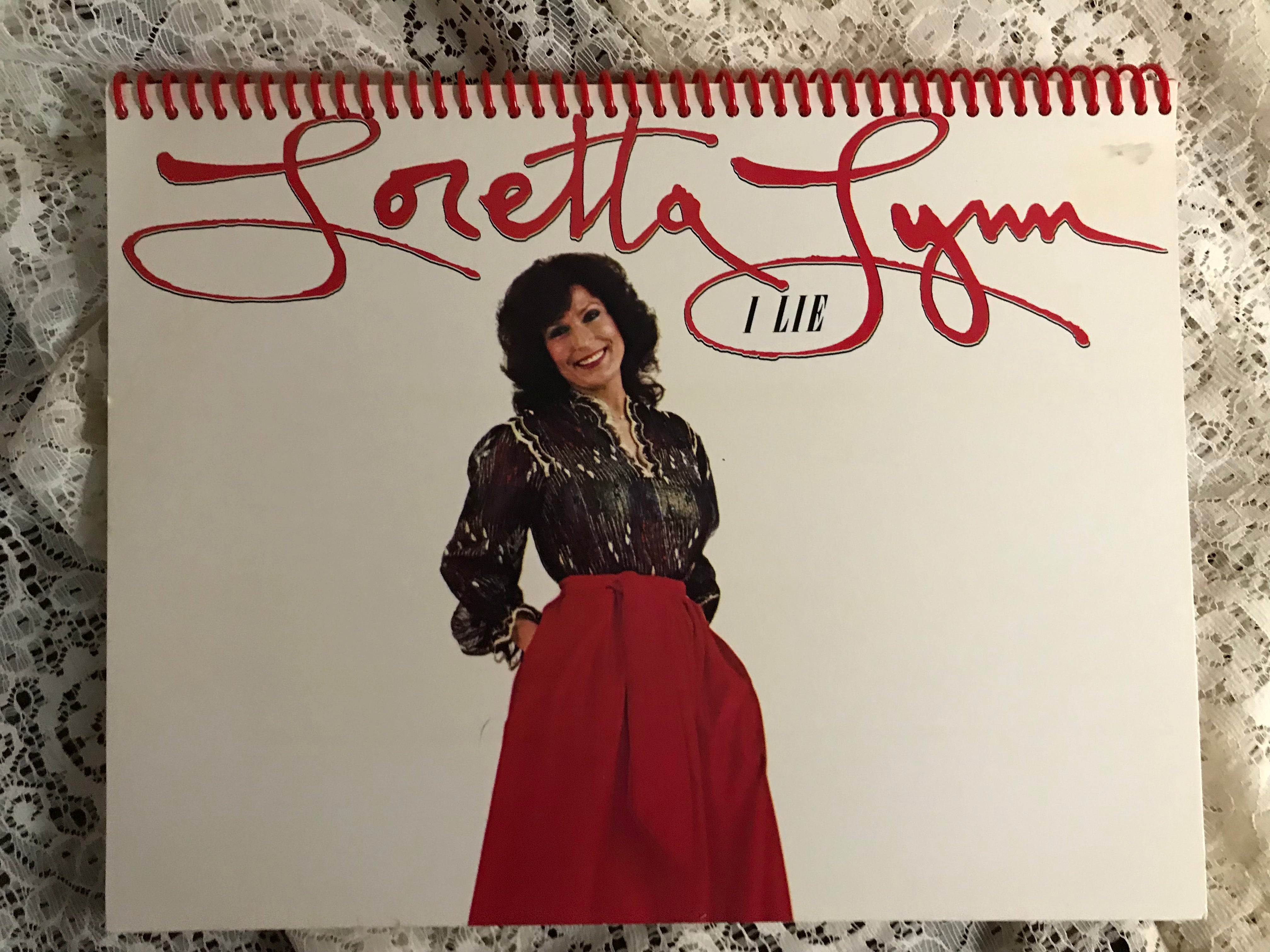 Loretta Lynn I Lie Album Cover Notebook