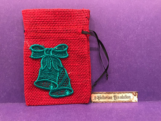 Set of Holiday Drawstring Bags