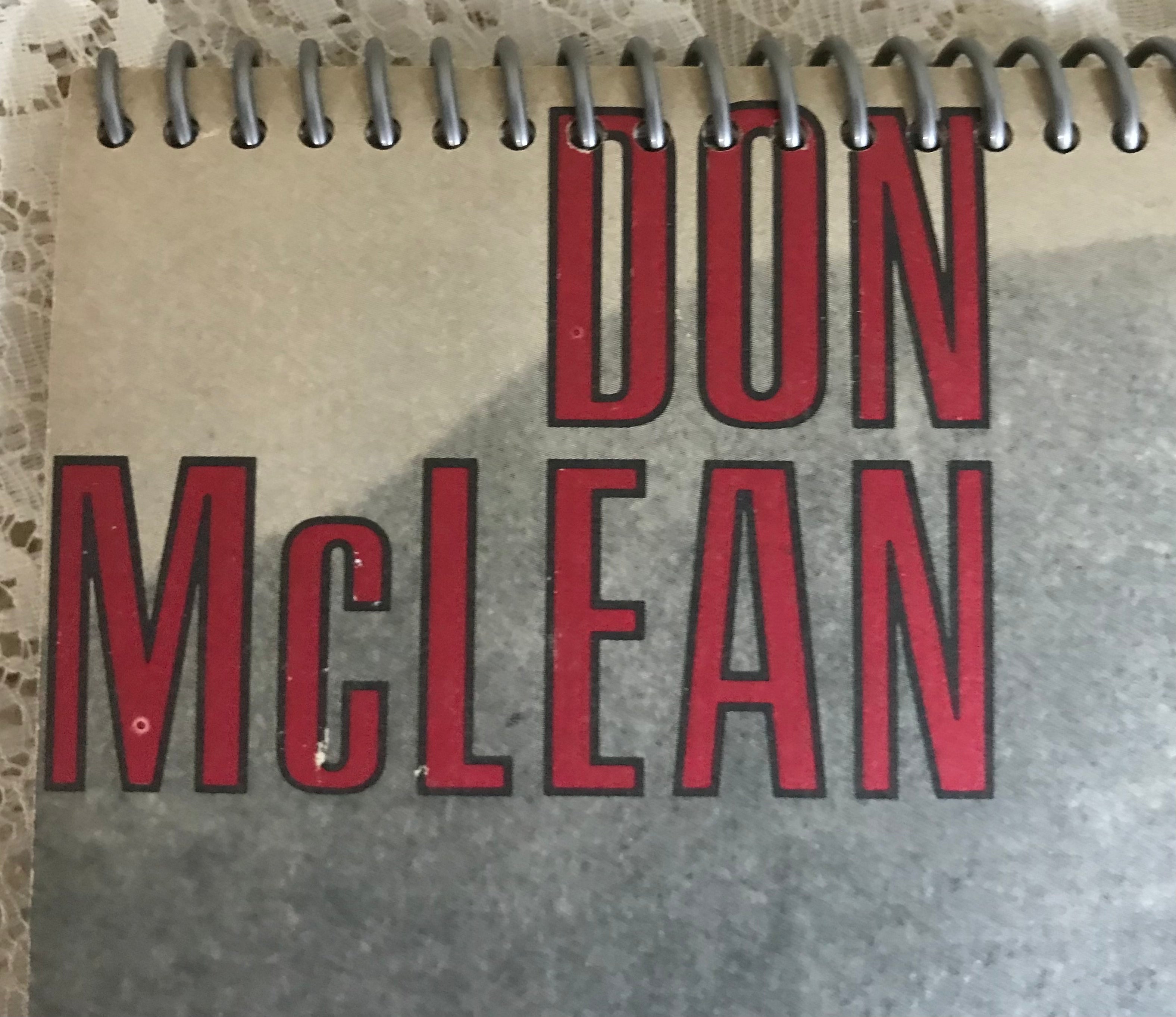 Don McLean Album Cover Notebook