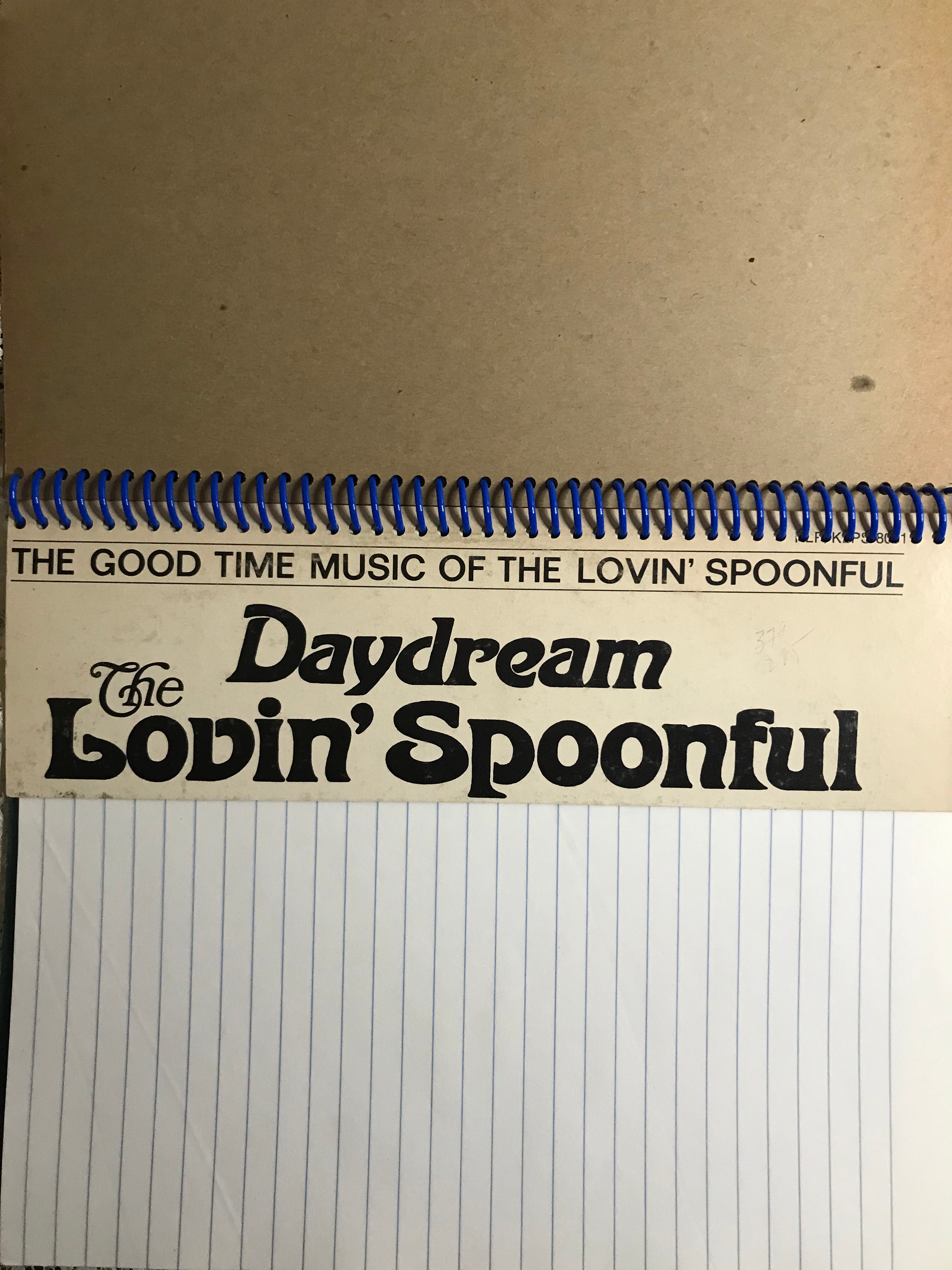 Lovin Spoonful Daydreamin Album Cover Notebook