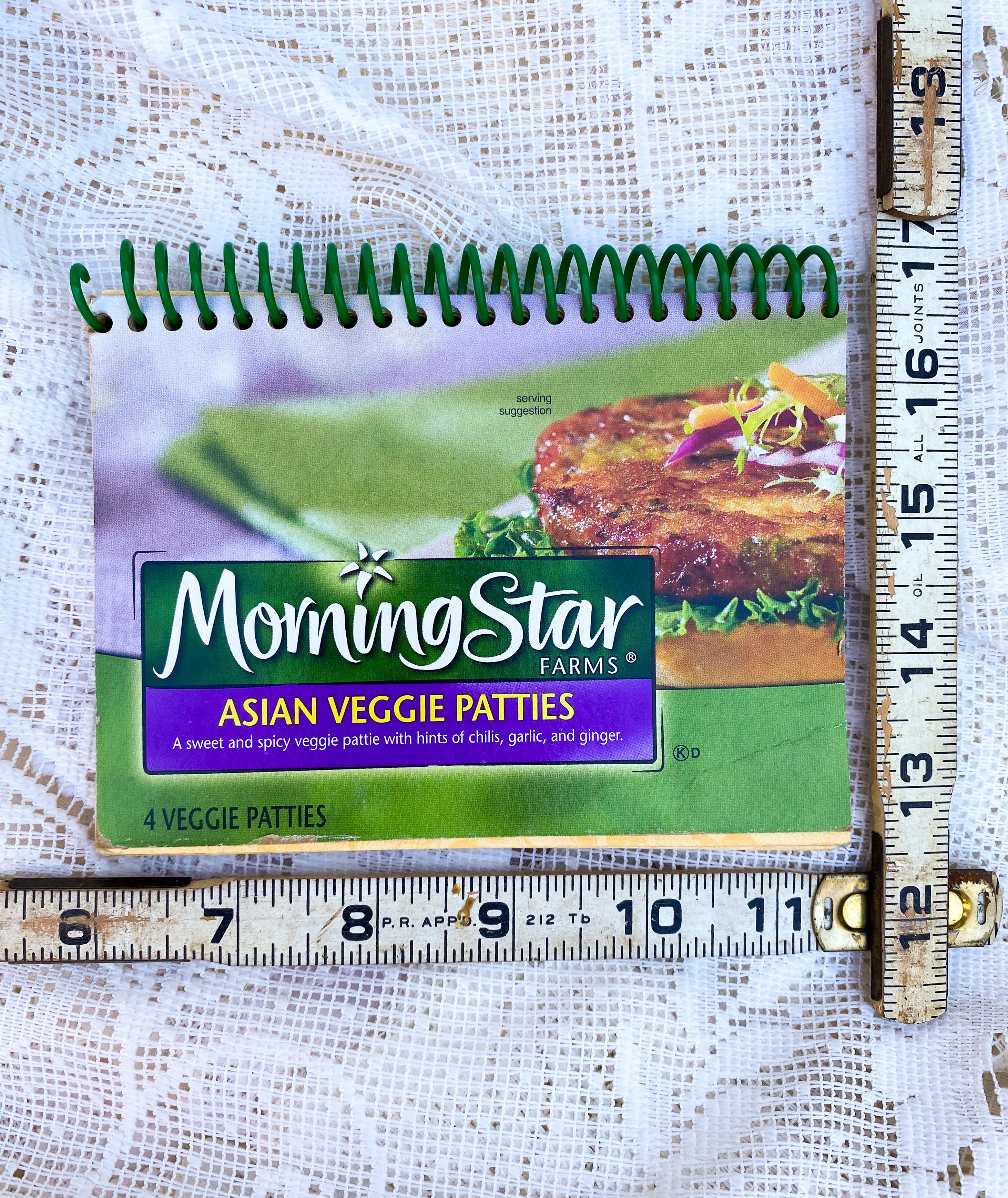 Morningstar Farms Asian Veggie Patties Upcycled Spiral Notebook