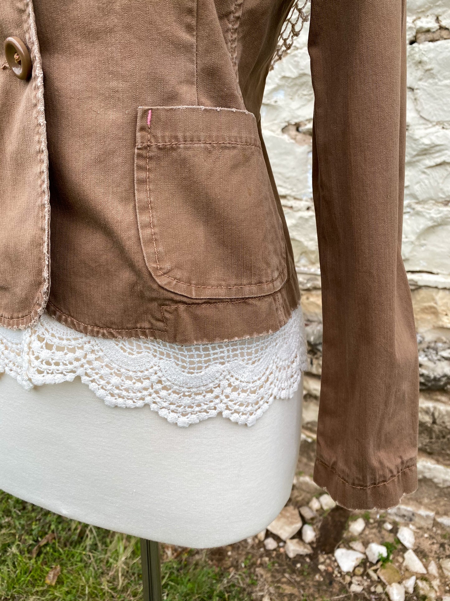 Brown Cotton Jacket - Small