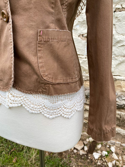 Brown Cotton Jacket - Small