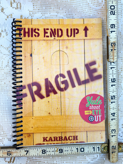 Karbach Fragile Recycled Beer Carton Notebook