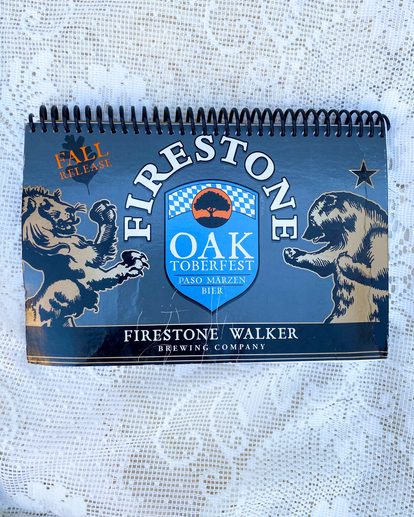 Firestone Oaktoberfest Recycled Beer Carton Notebook