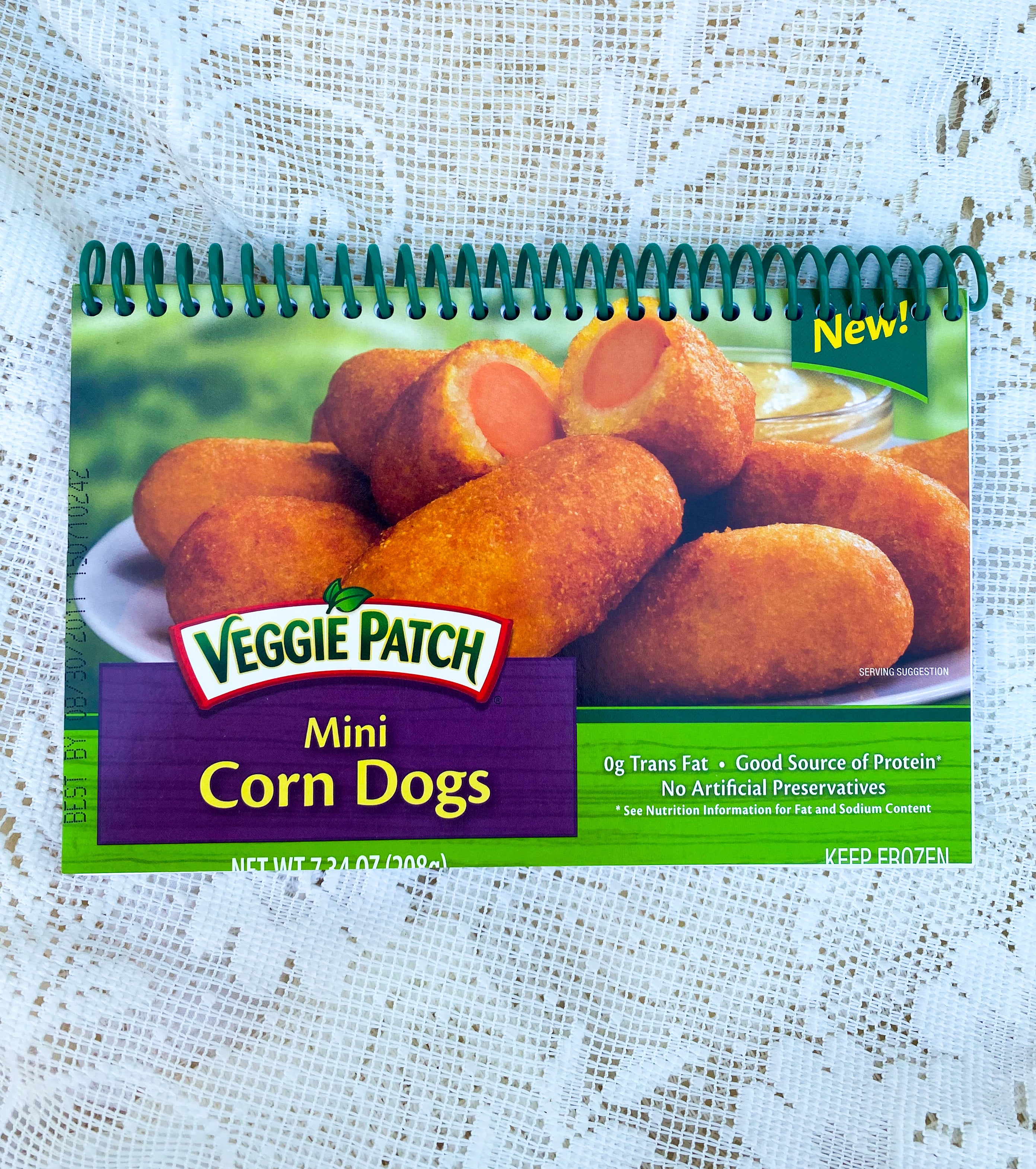 Veggie Patch Corn Dogs Recycled Notebook