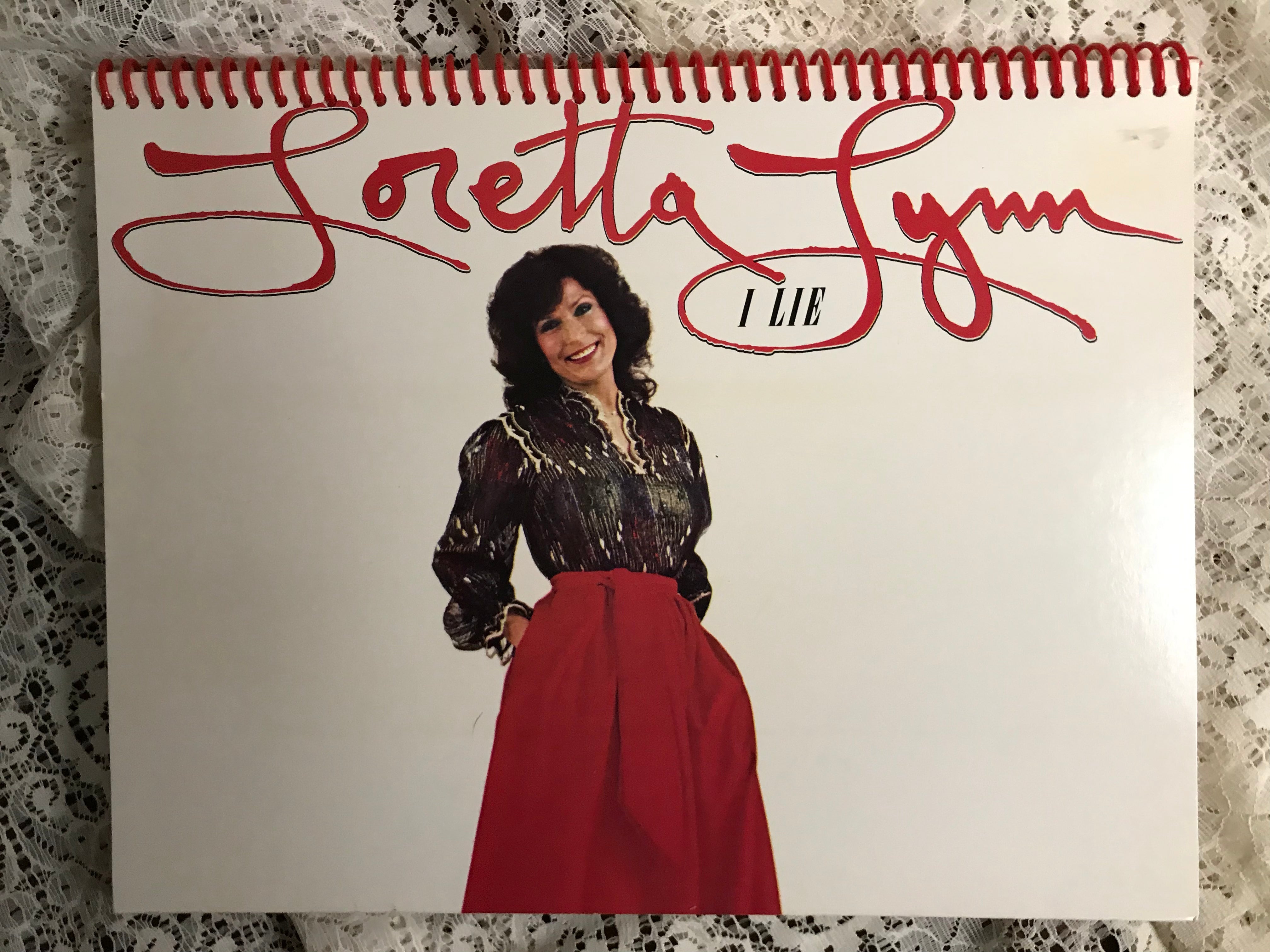 Loretta Lynn I Lie Album Cover Notebook