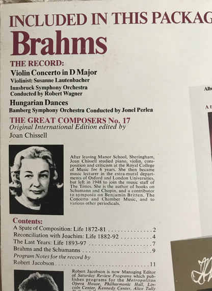 Johannes Brahms Album Cover Notebook