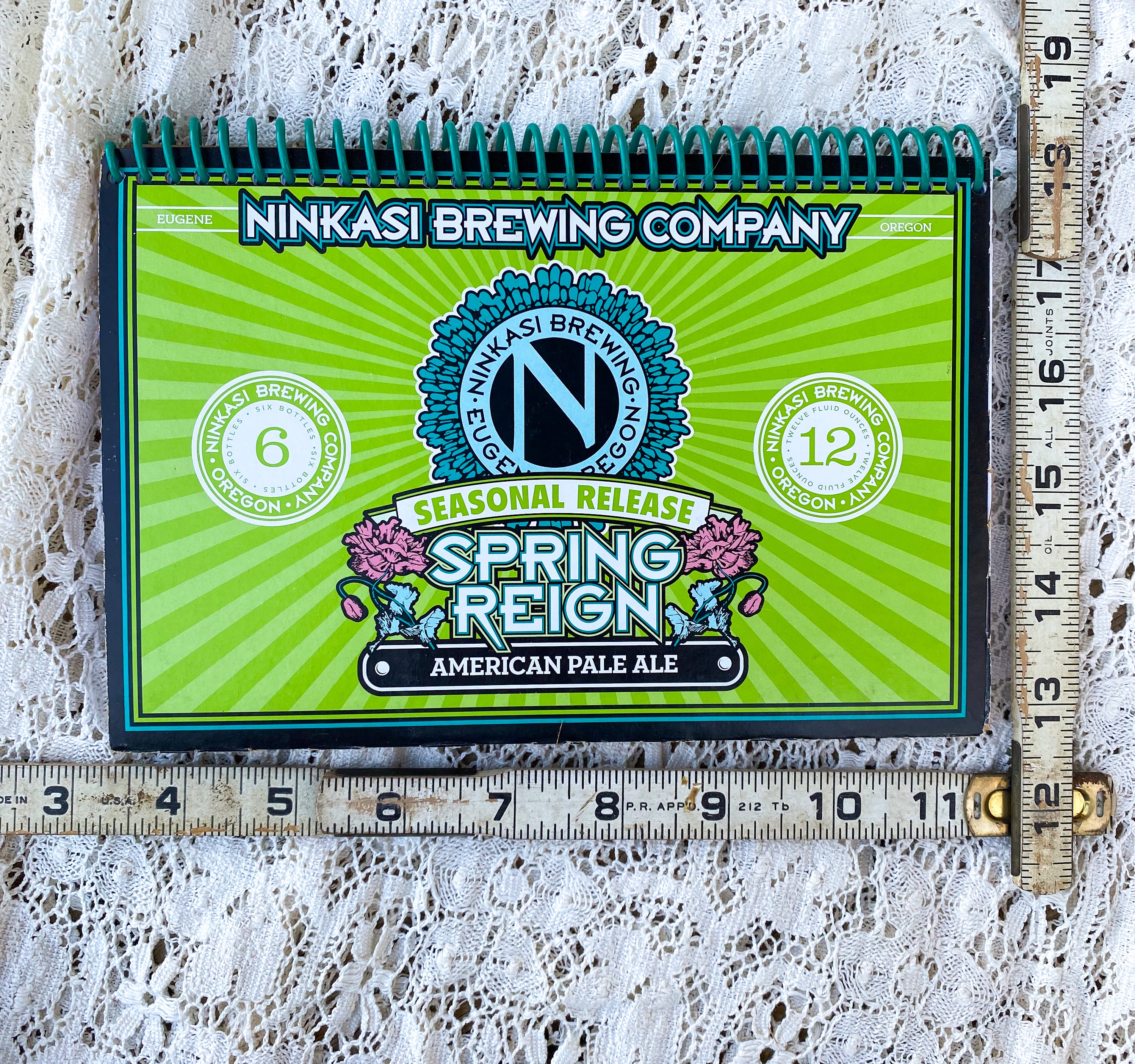 Ninkasi Brewing Company Spring Reign Recycled Beer Carton Notebook