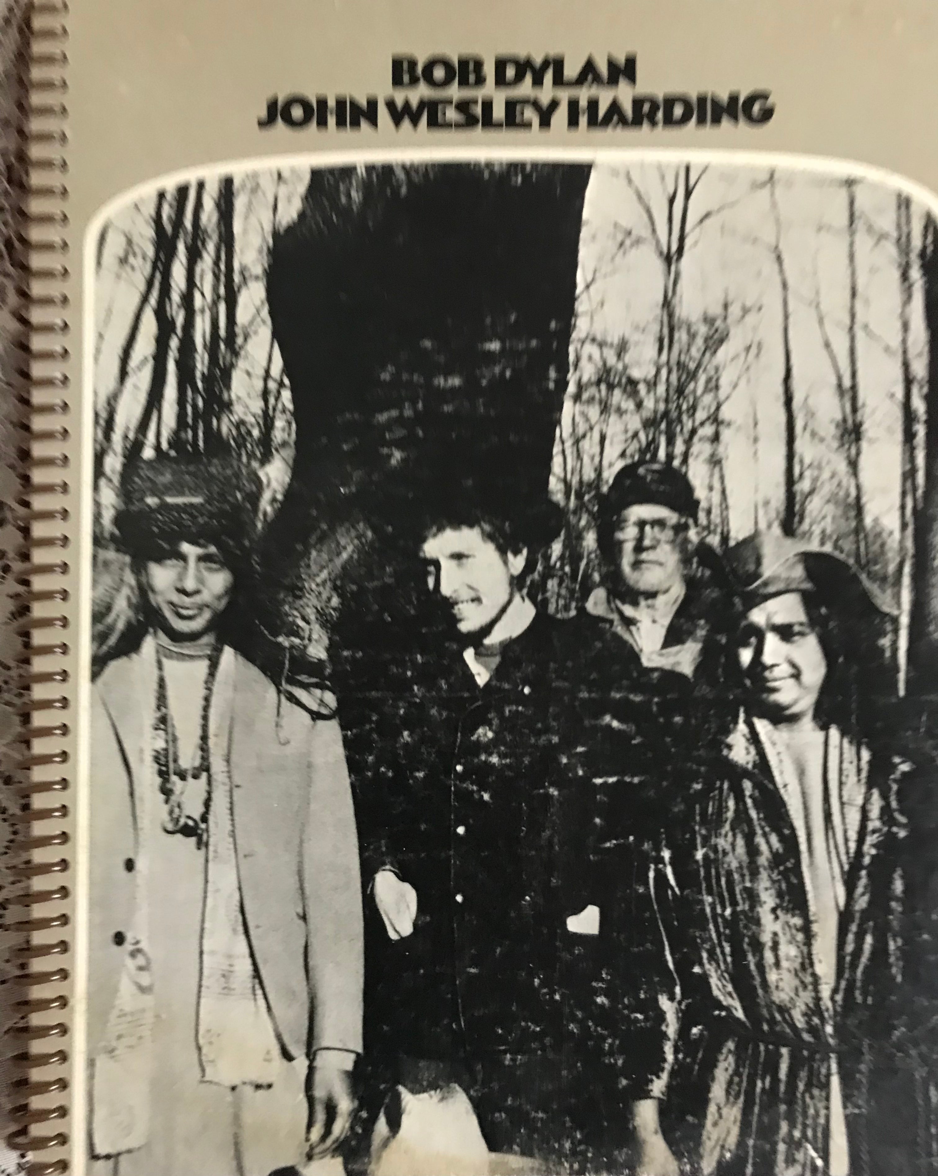 Bob Dylan John Wesley Harding Album Cover Notebook