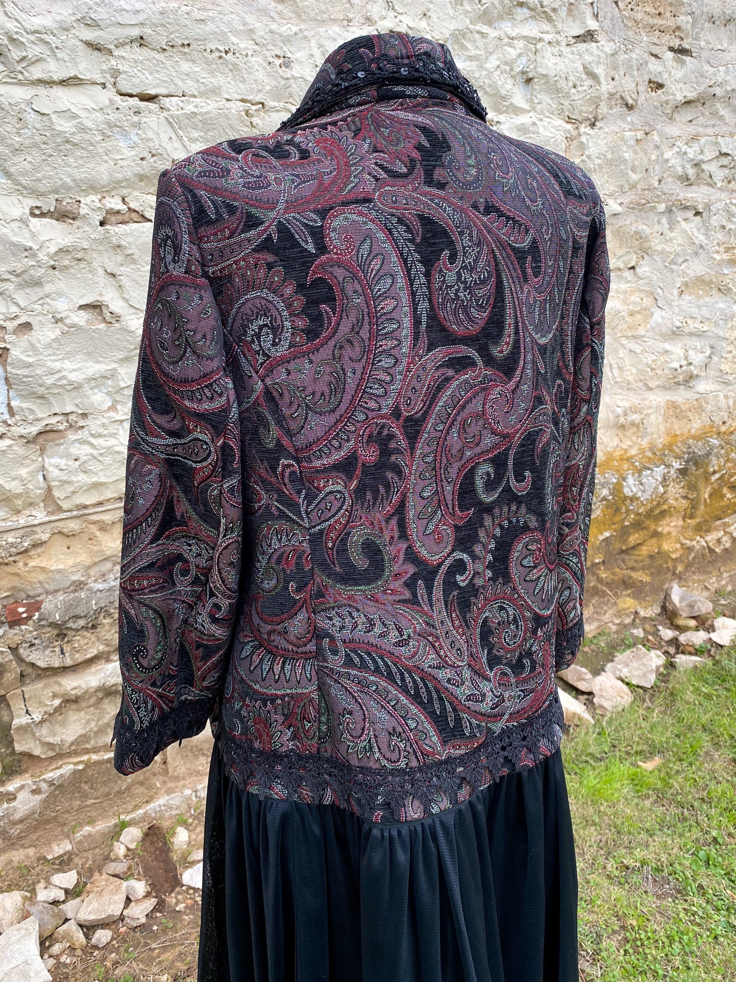 Dark Paisley Jacket - Large