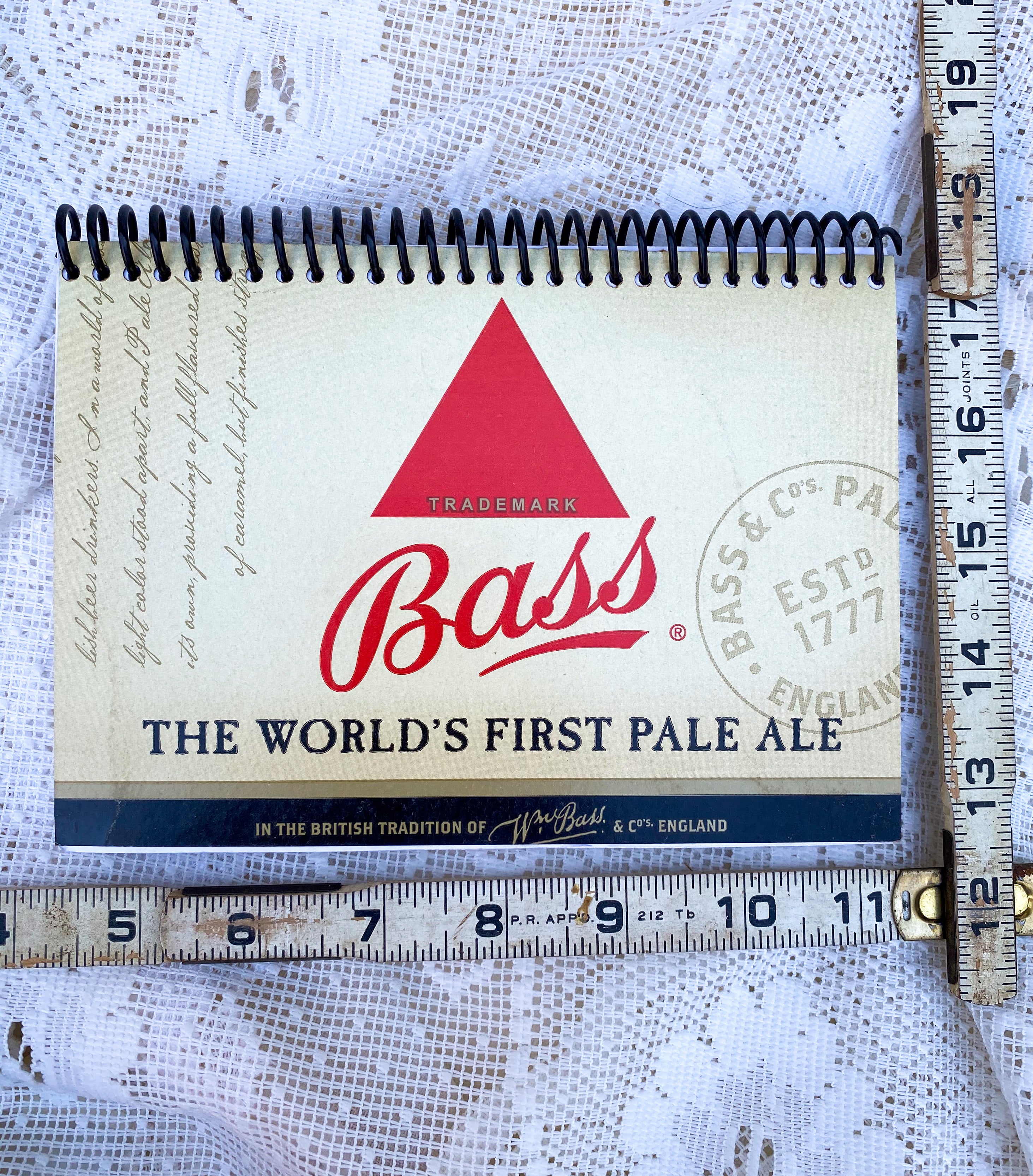 Bass Pale Ale Recycled Beer Carton Notebook