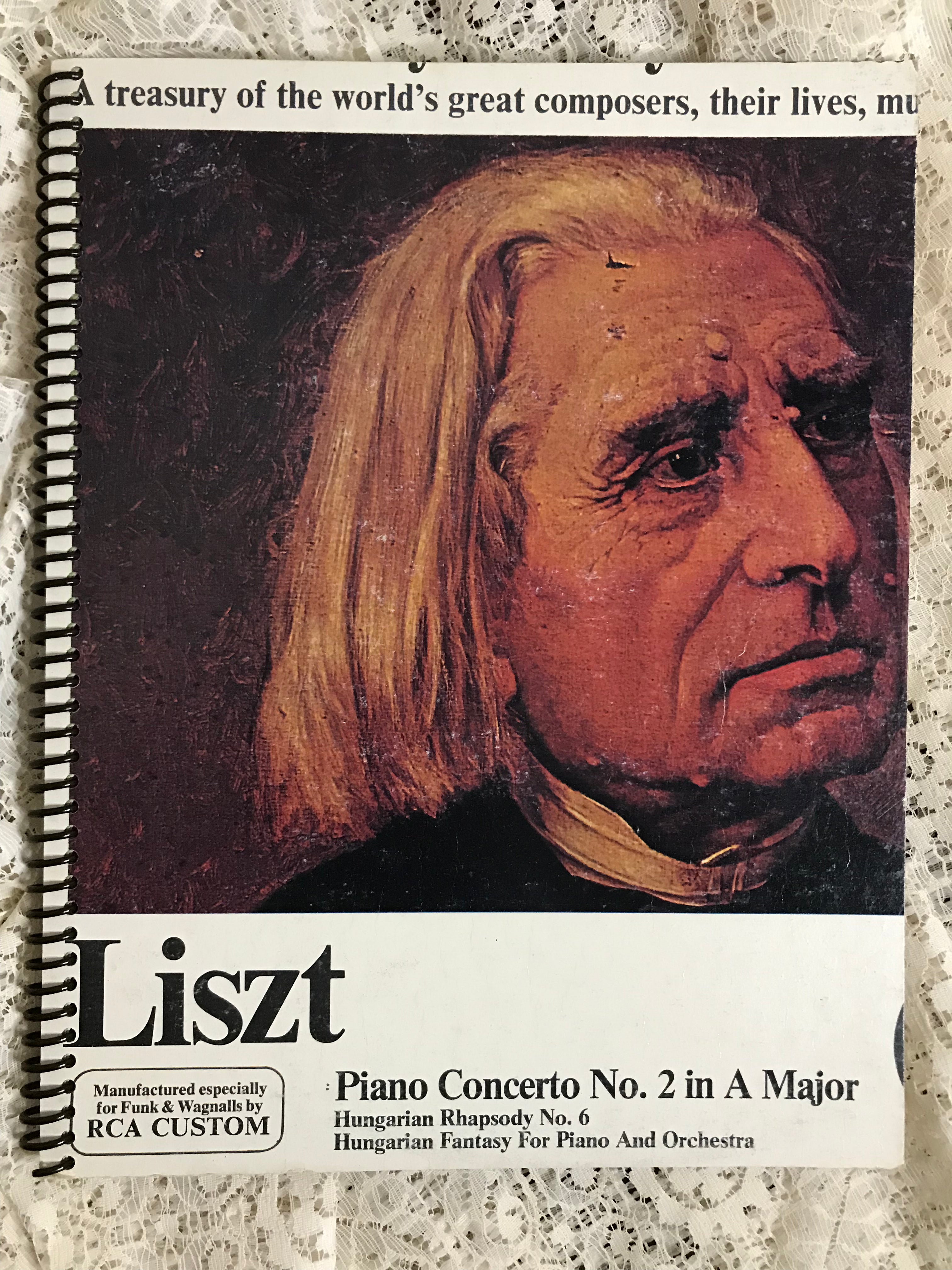 Franz Liszt Album Cover Notebook