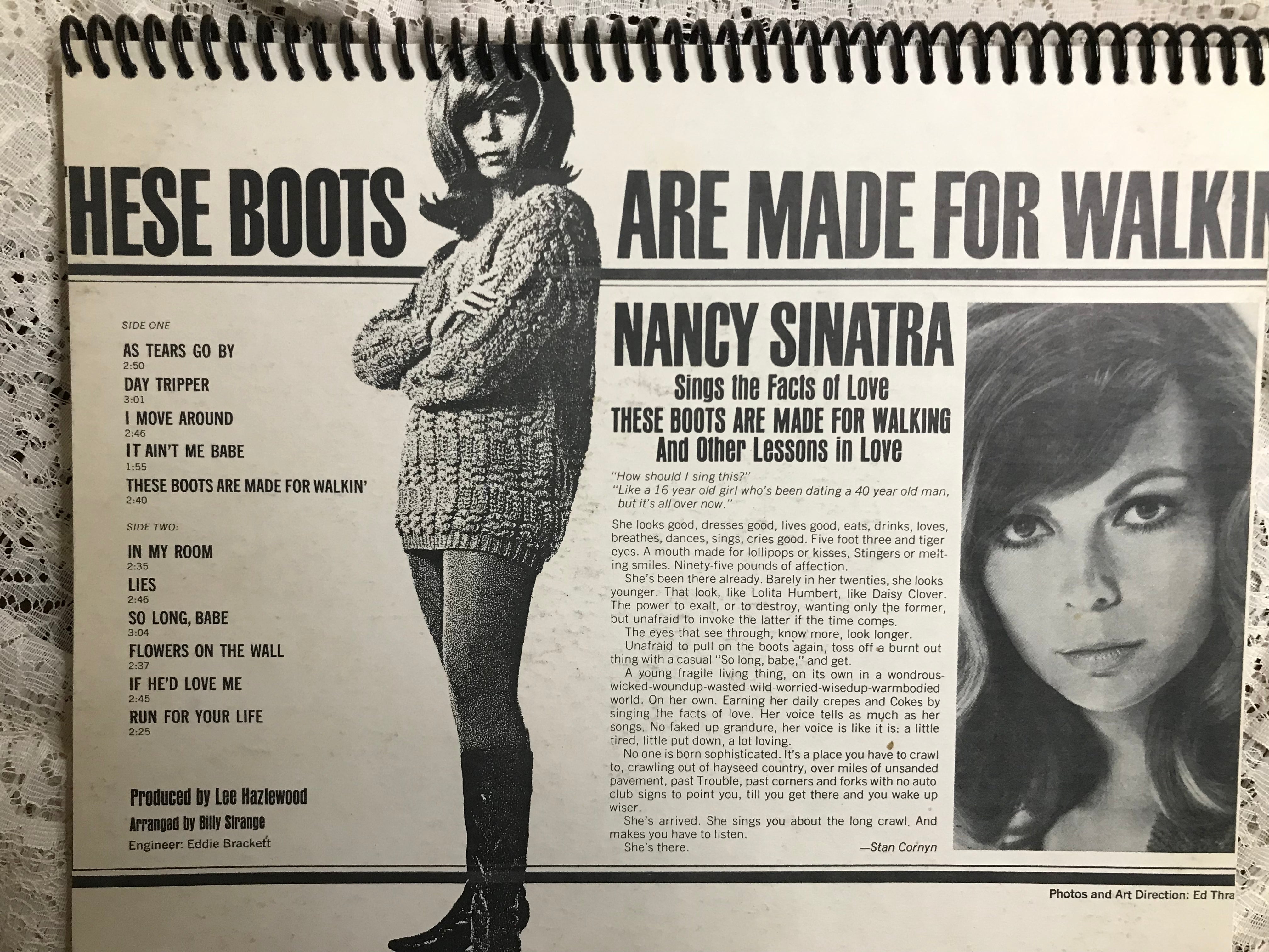 Nancy Sinatra Boots Album Cover Notebook