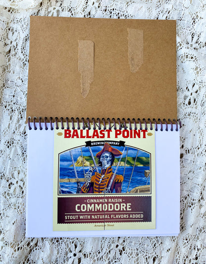 Ballast Point Recycled Beer Carton Notebook