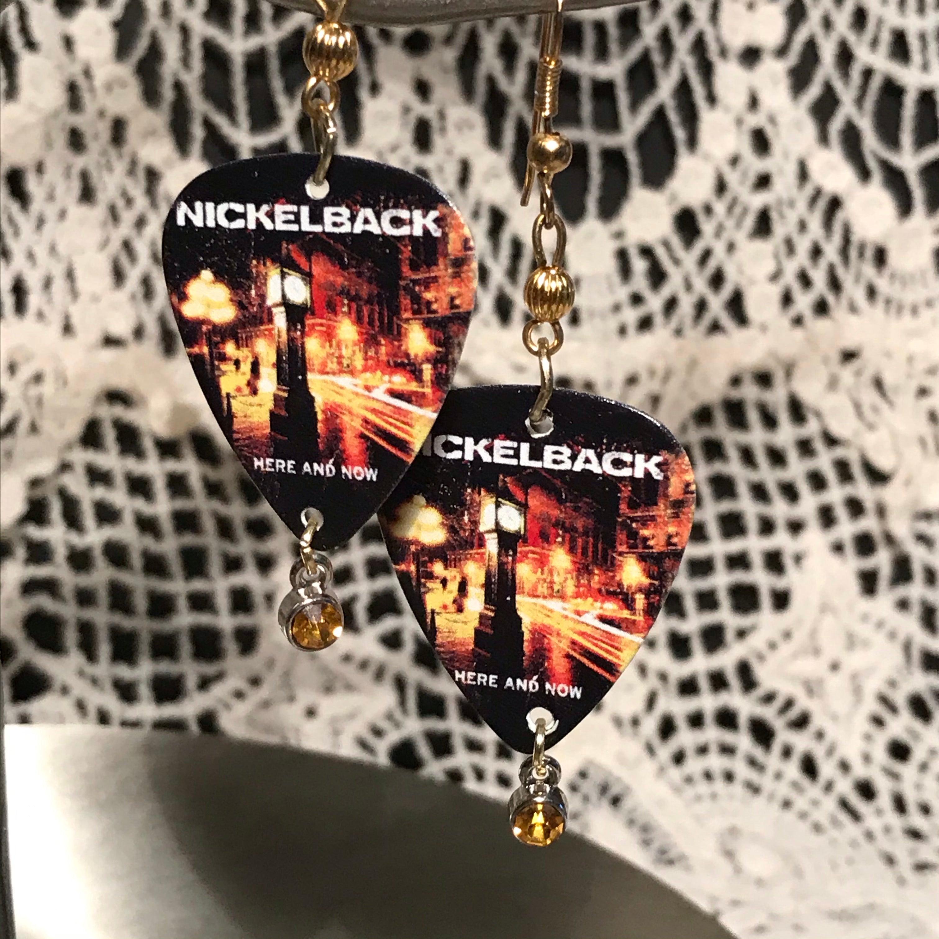 Guitar Pick Earrings - Nickelback