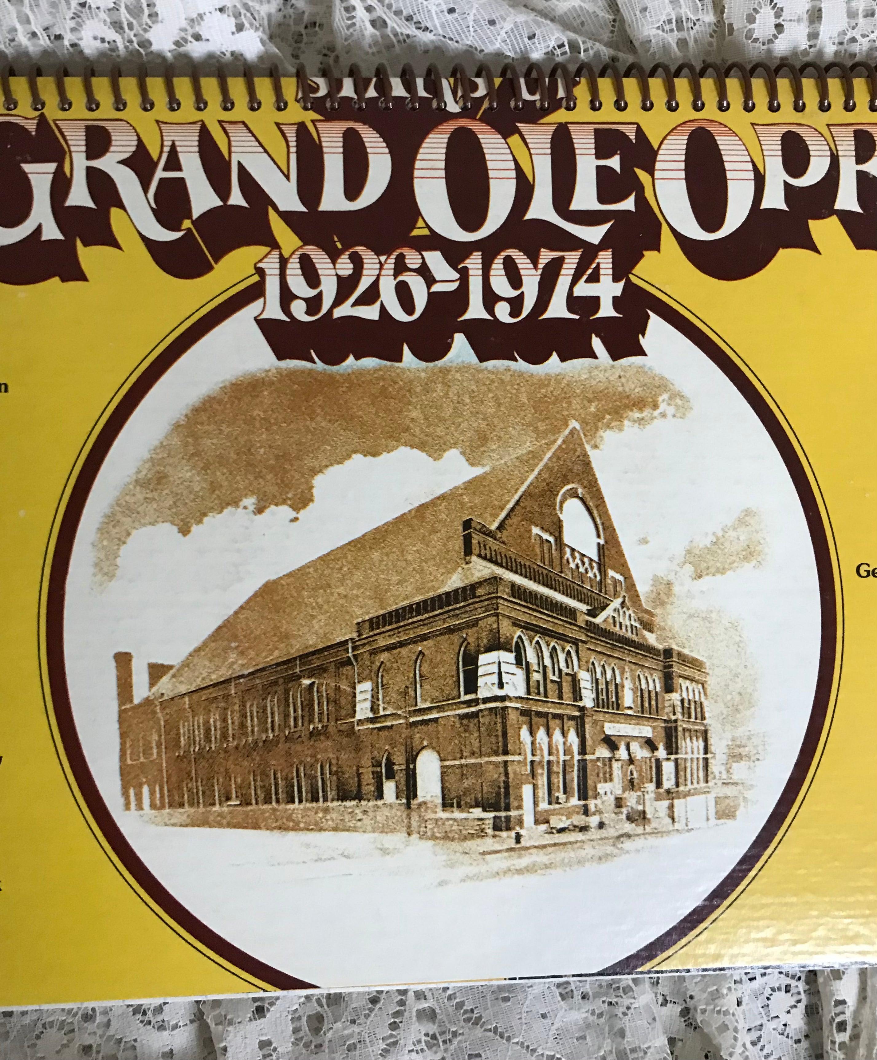 Grand Ole Opry Album Cover Notebook