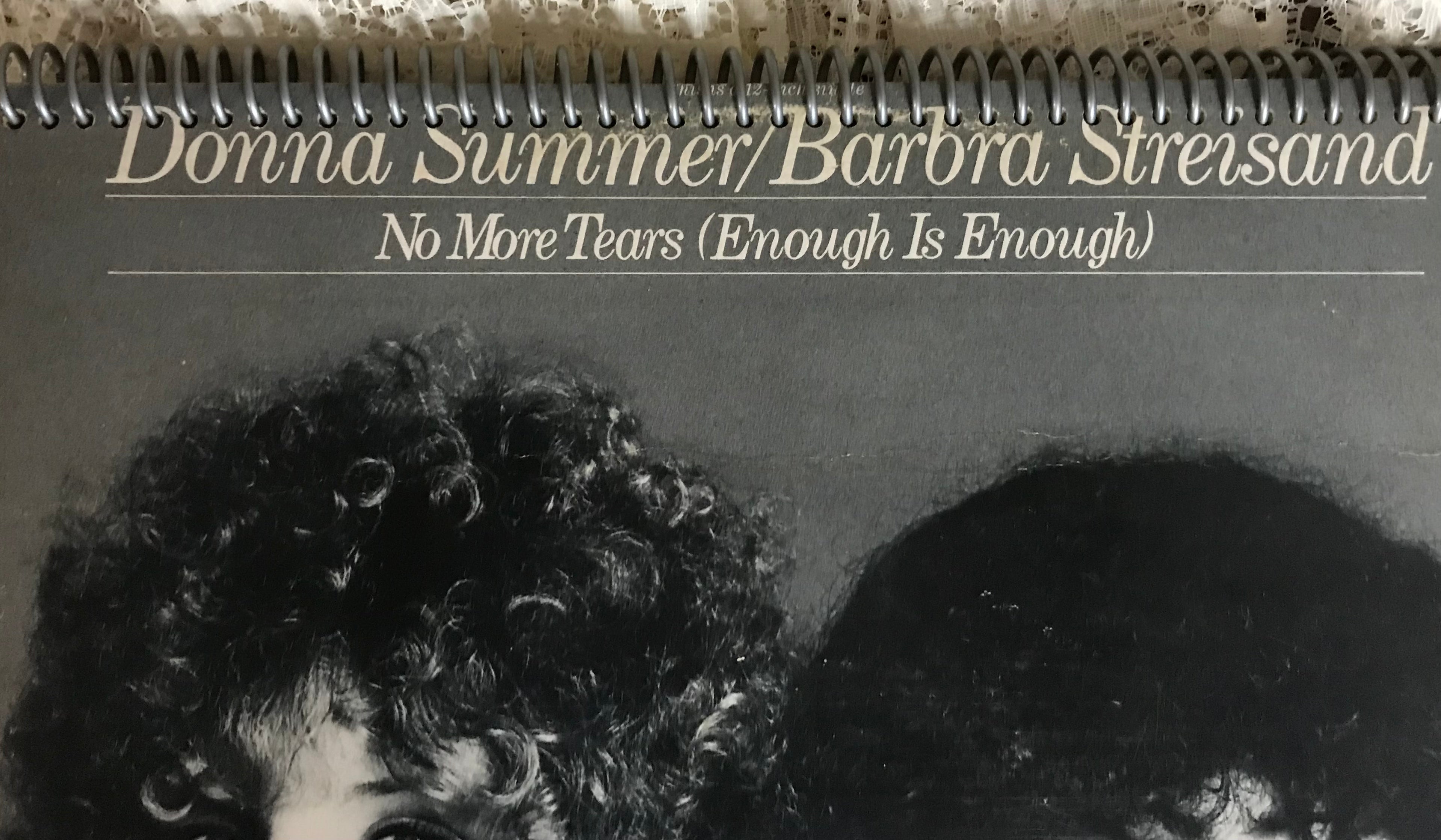 Donna Summer / Barbra Streisand Album Cover Notebook