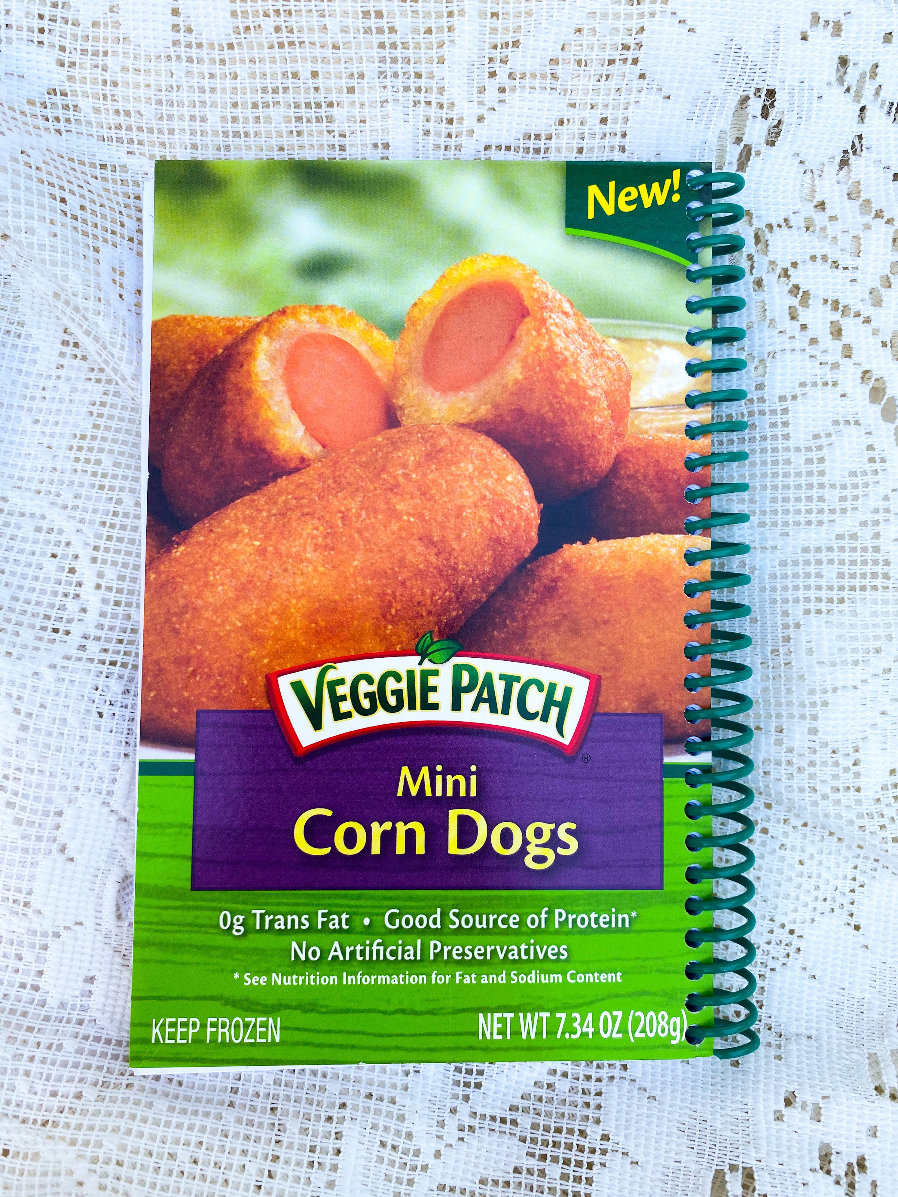 Veggie Patch Corn Dogs Recycled Notebook