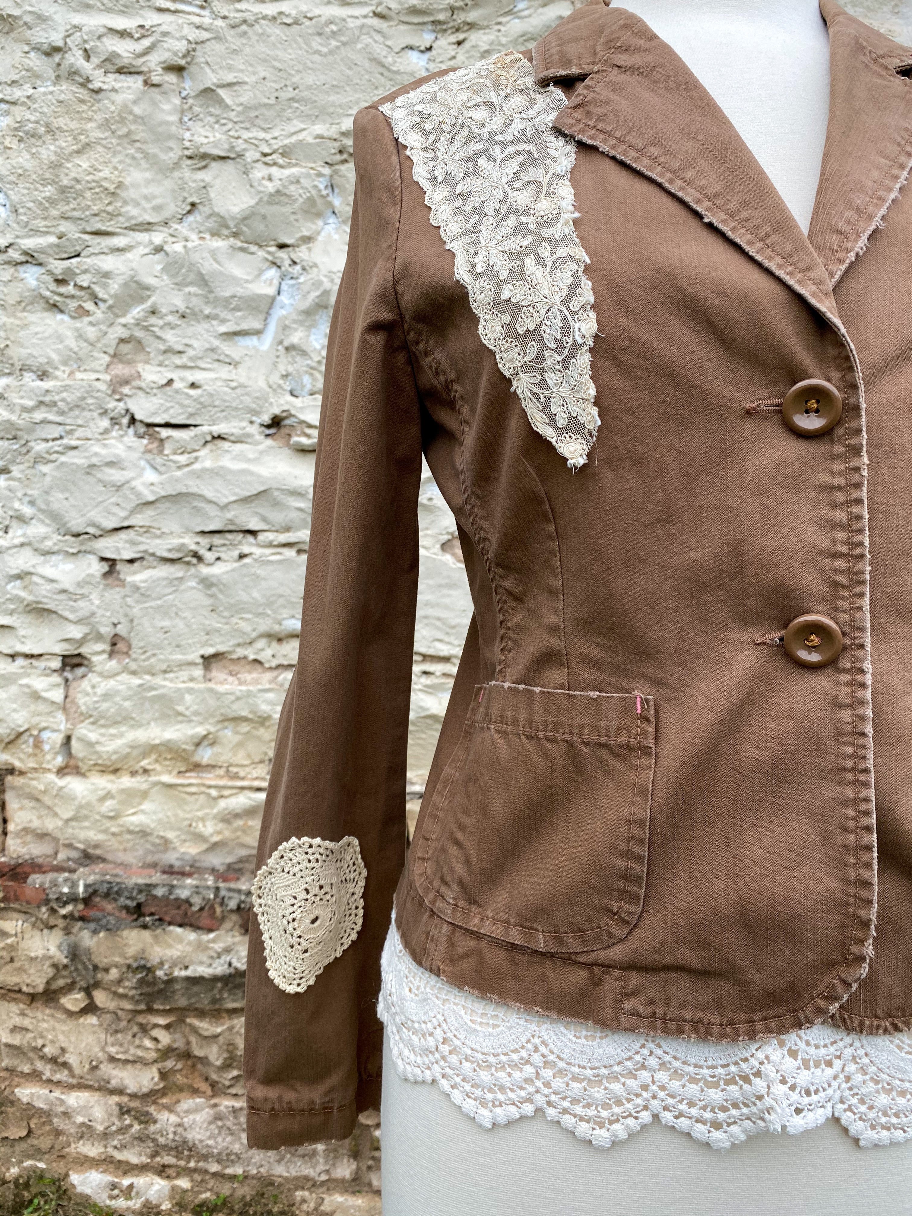 Brown Cotton Jacket - Small