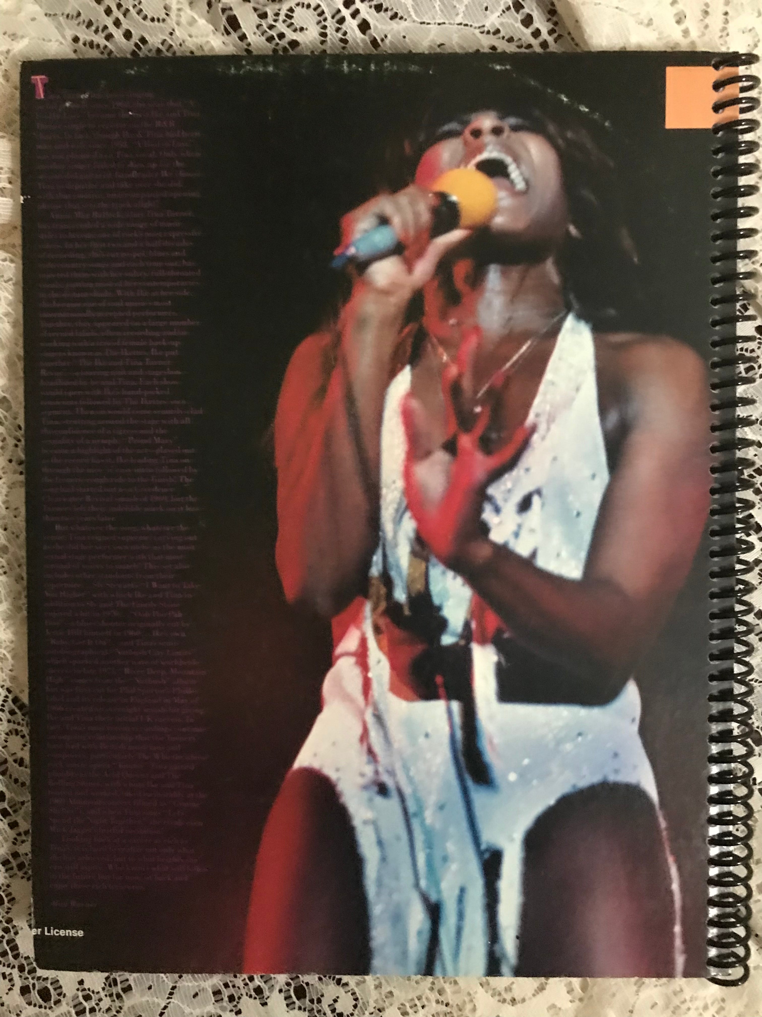 Tina Turner Album Cover Notebook