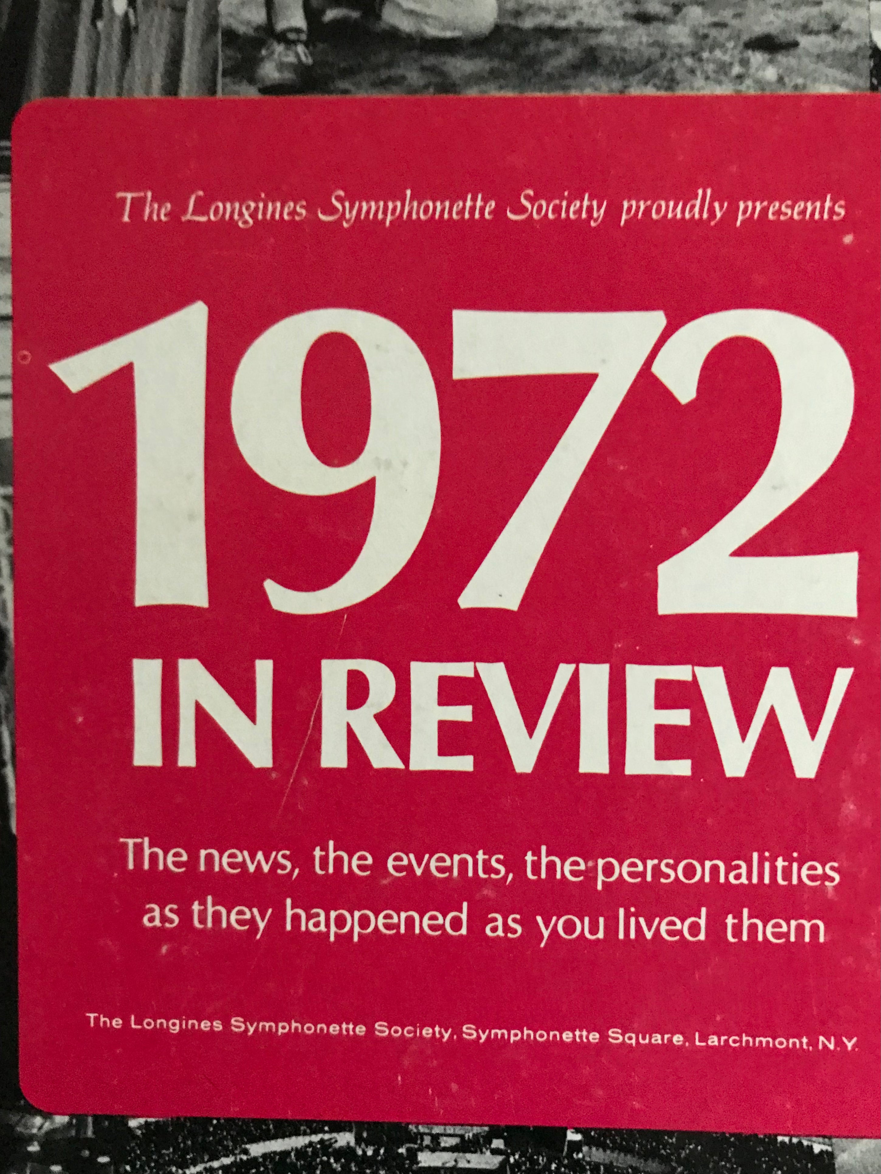 1972 In Review Album Cover Notebook