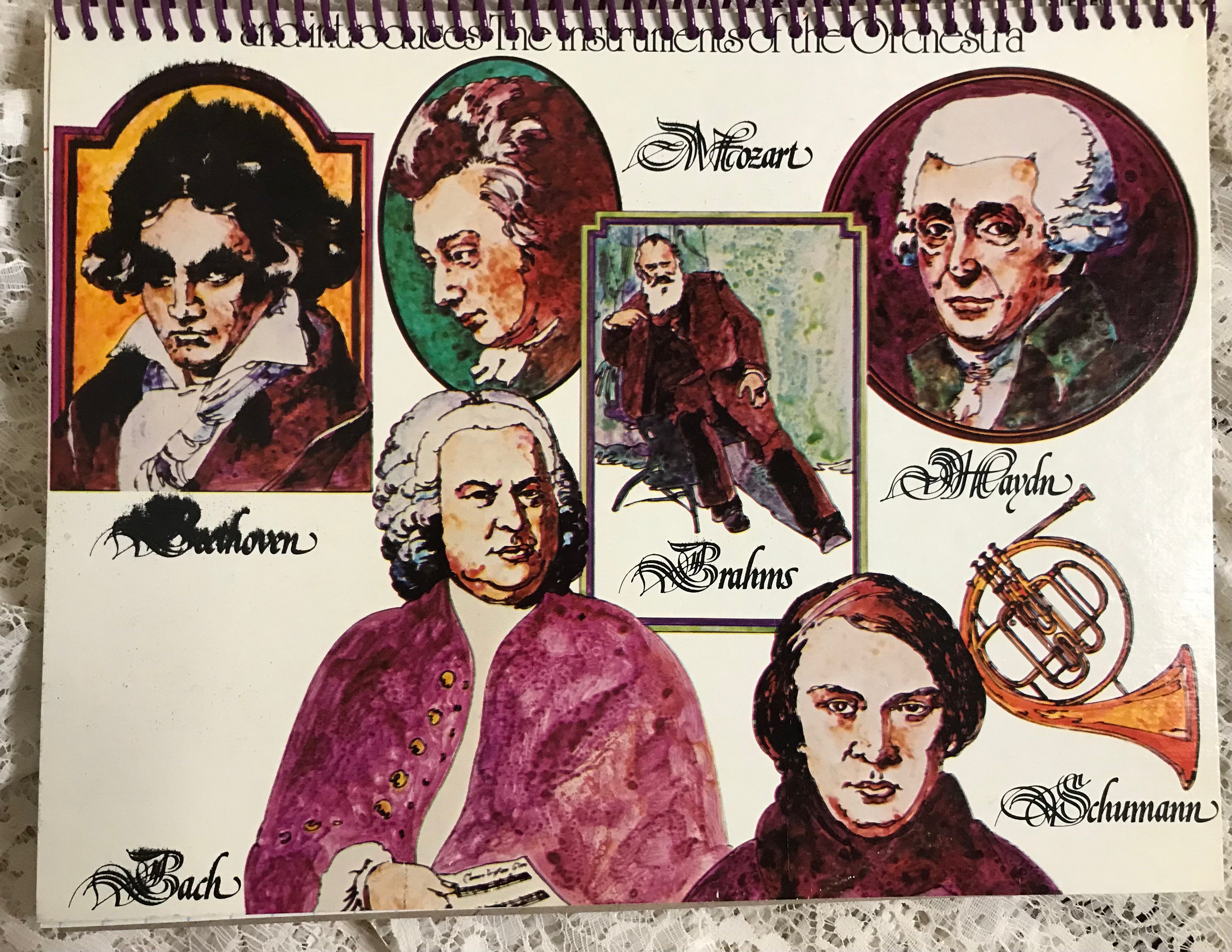 Great Composers Album Cover Notebook