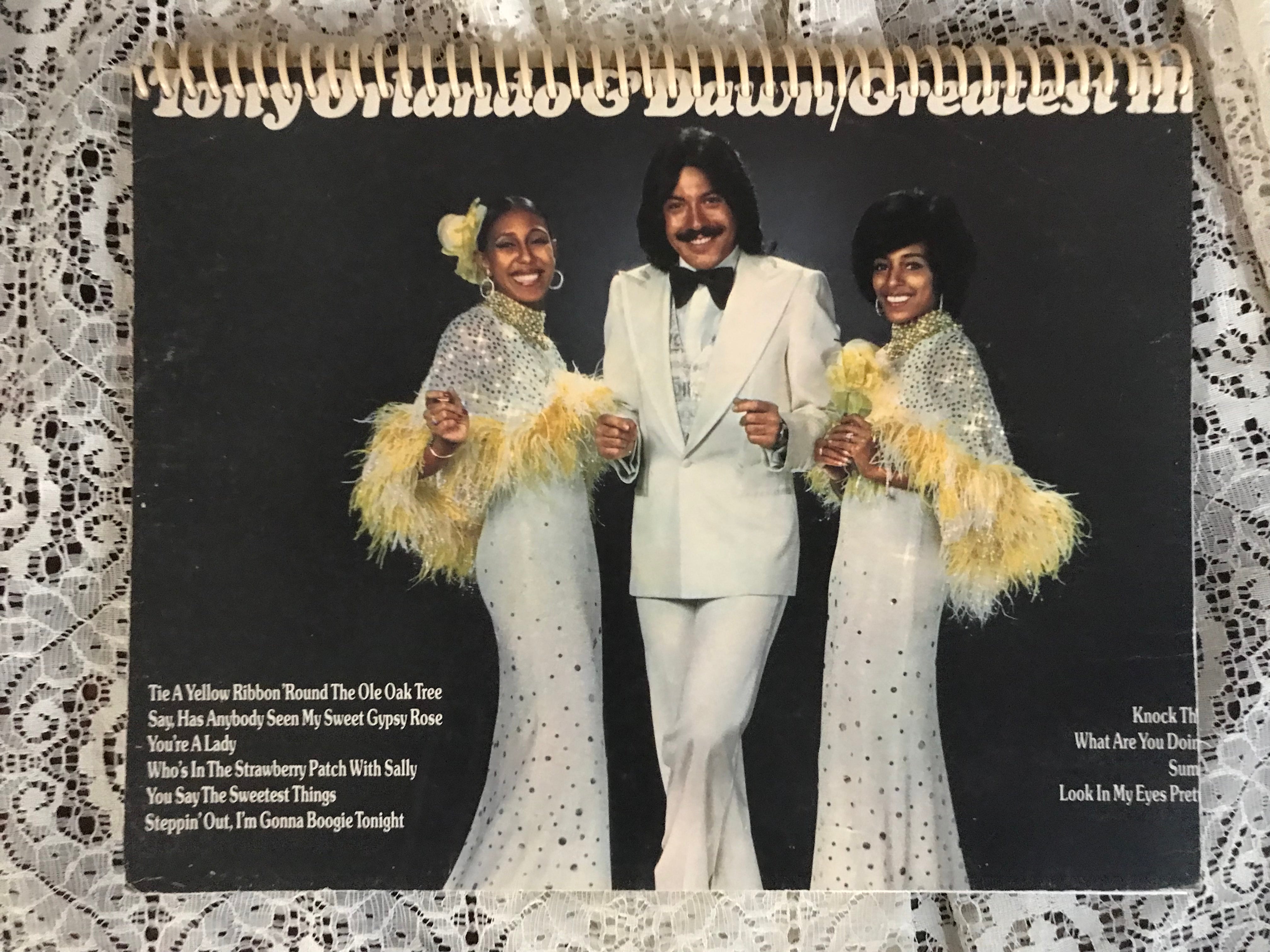 Tony Orlando and Dawn Album Cover Notebook