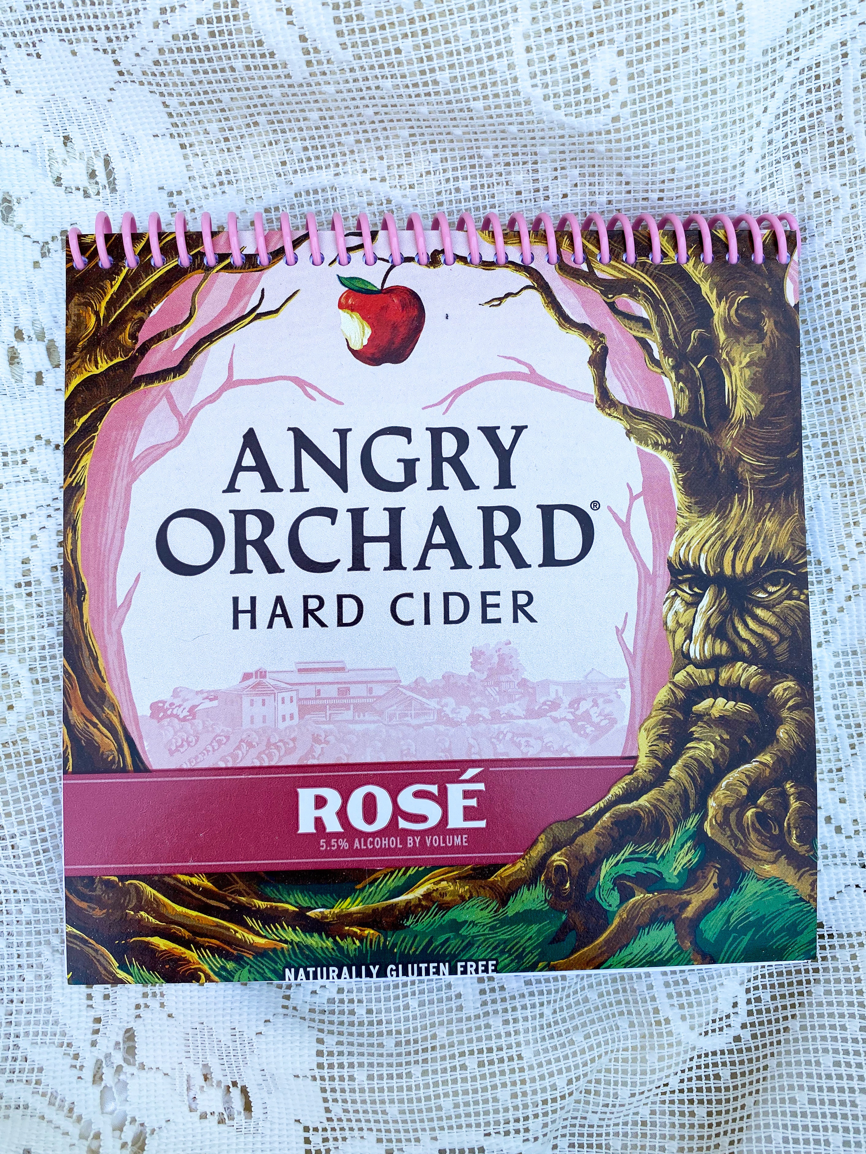 Angry Orchard Rosé Recycled Beer Carton Notebook