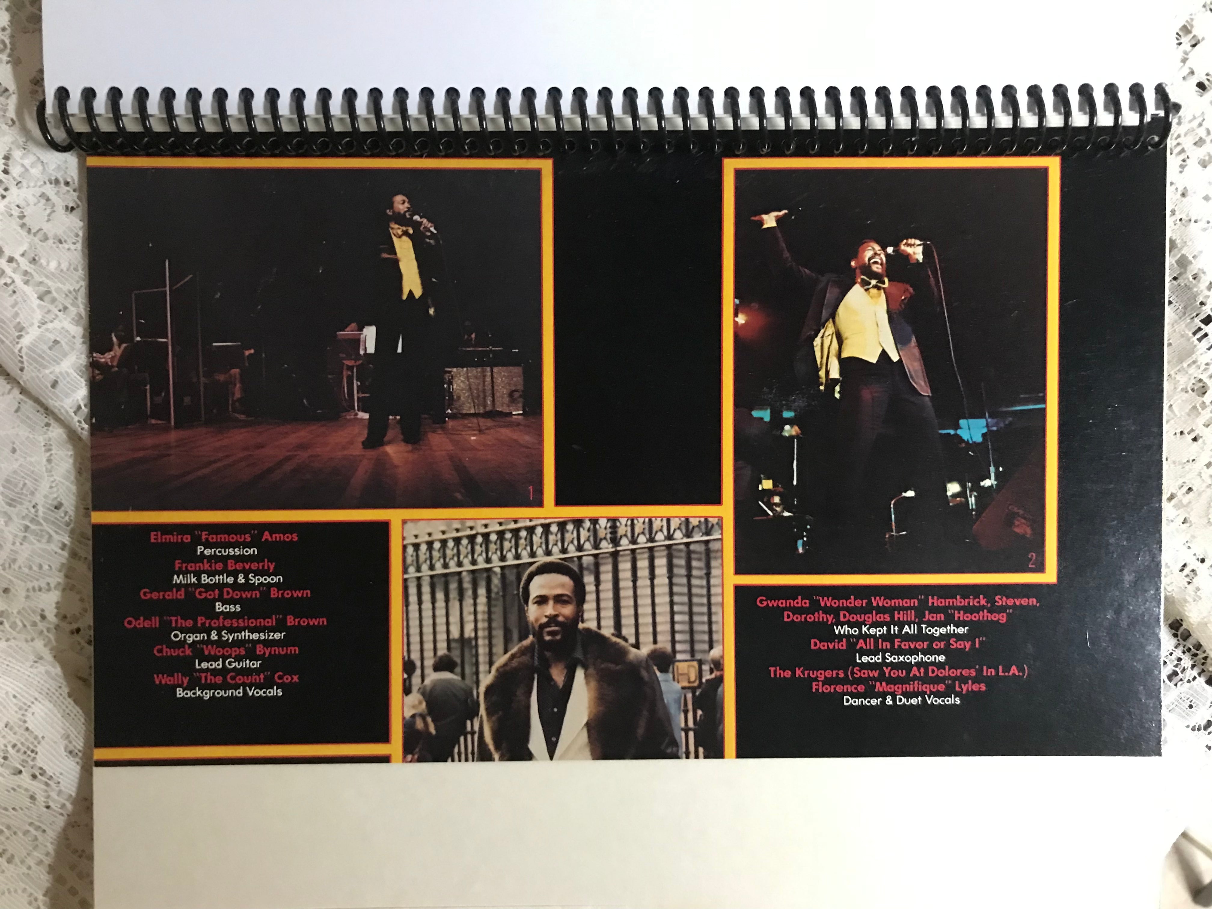 Marvin Gaye  at the London Palladium Album Cover Notebook