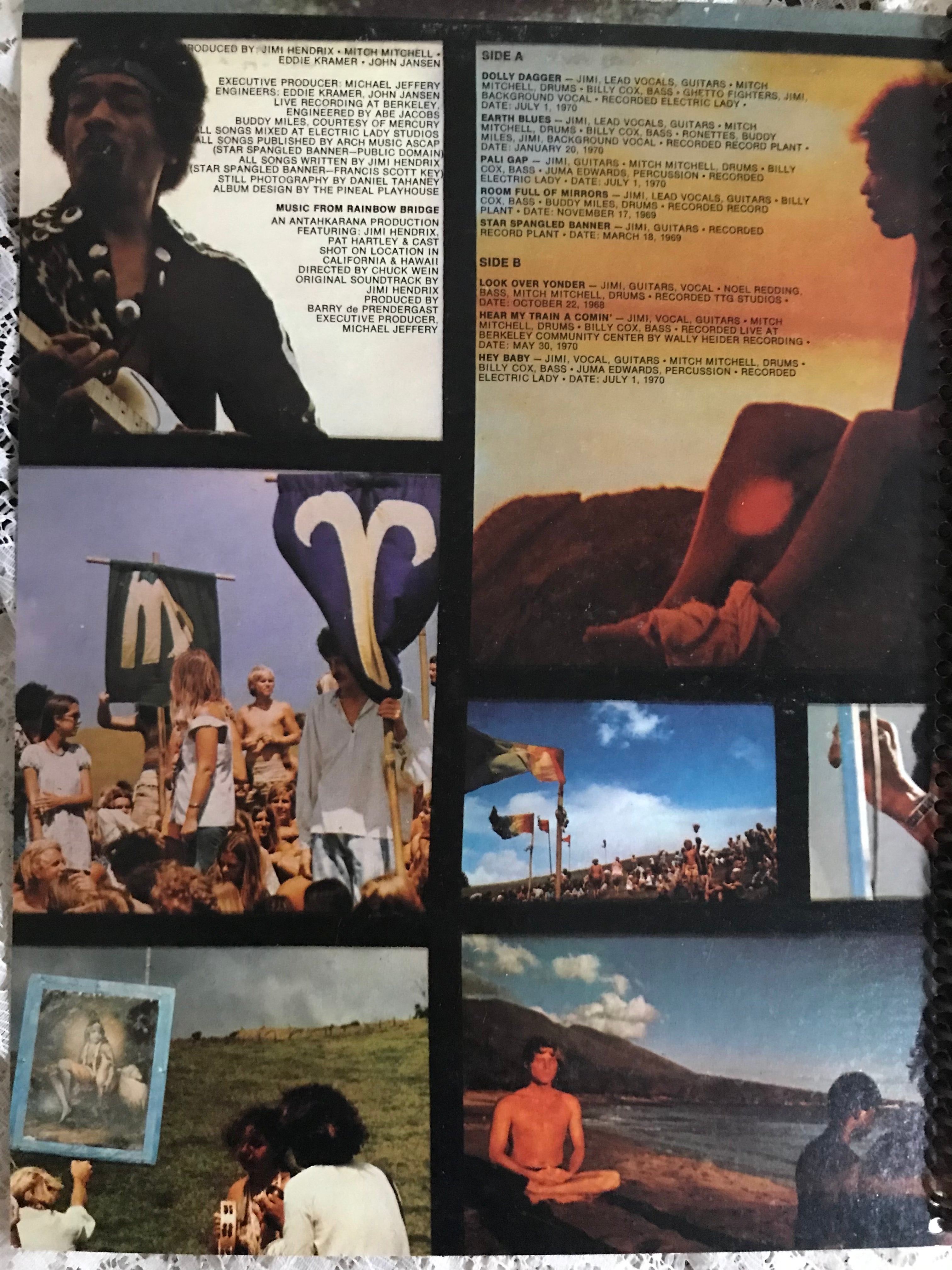 Jimi Hendrix Rainbow Bridge Album Cover Notebook