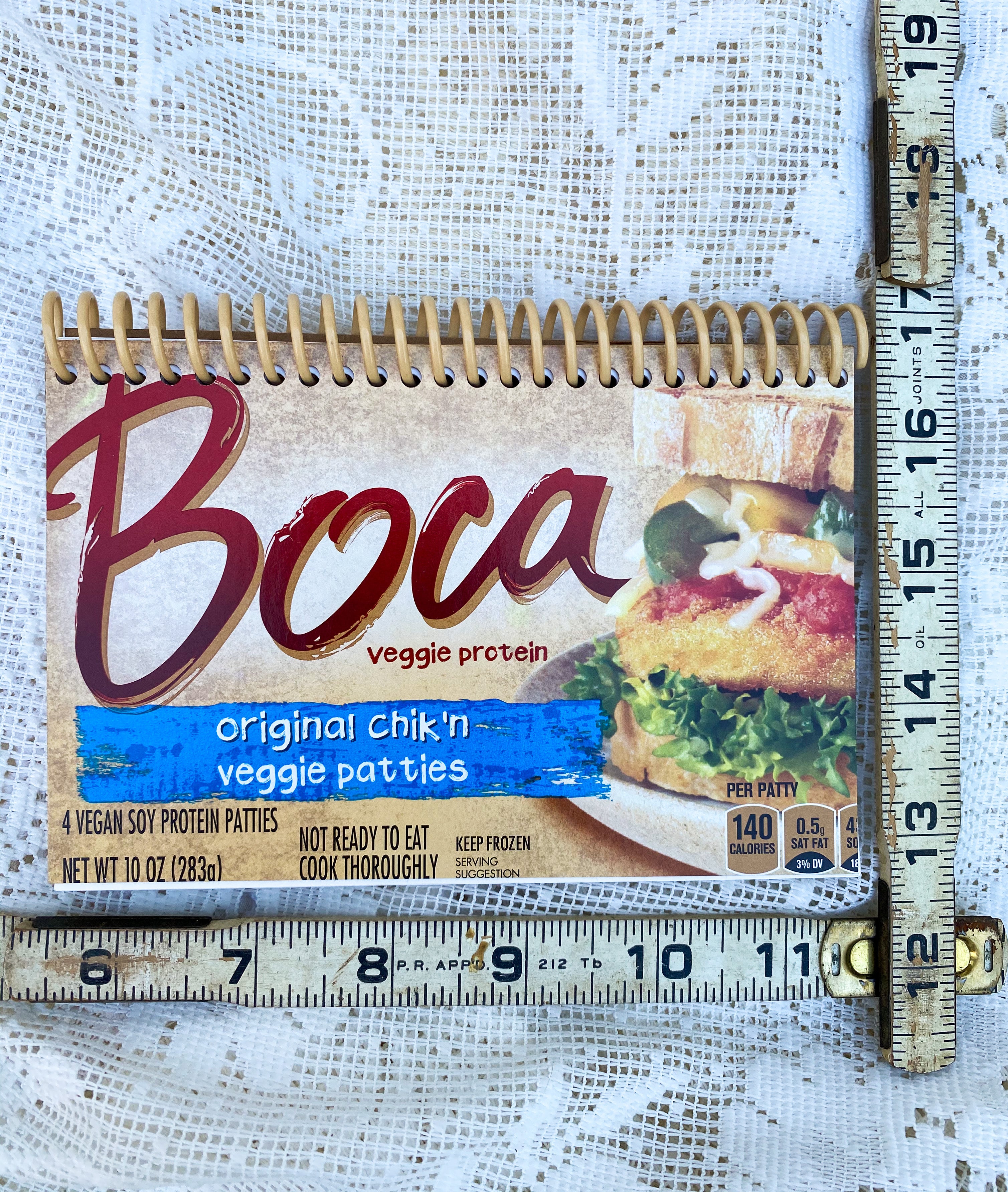 Boca Chik’n Patties Recycled Notebook