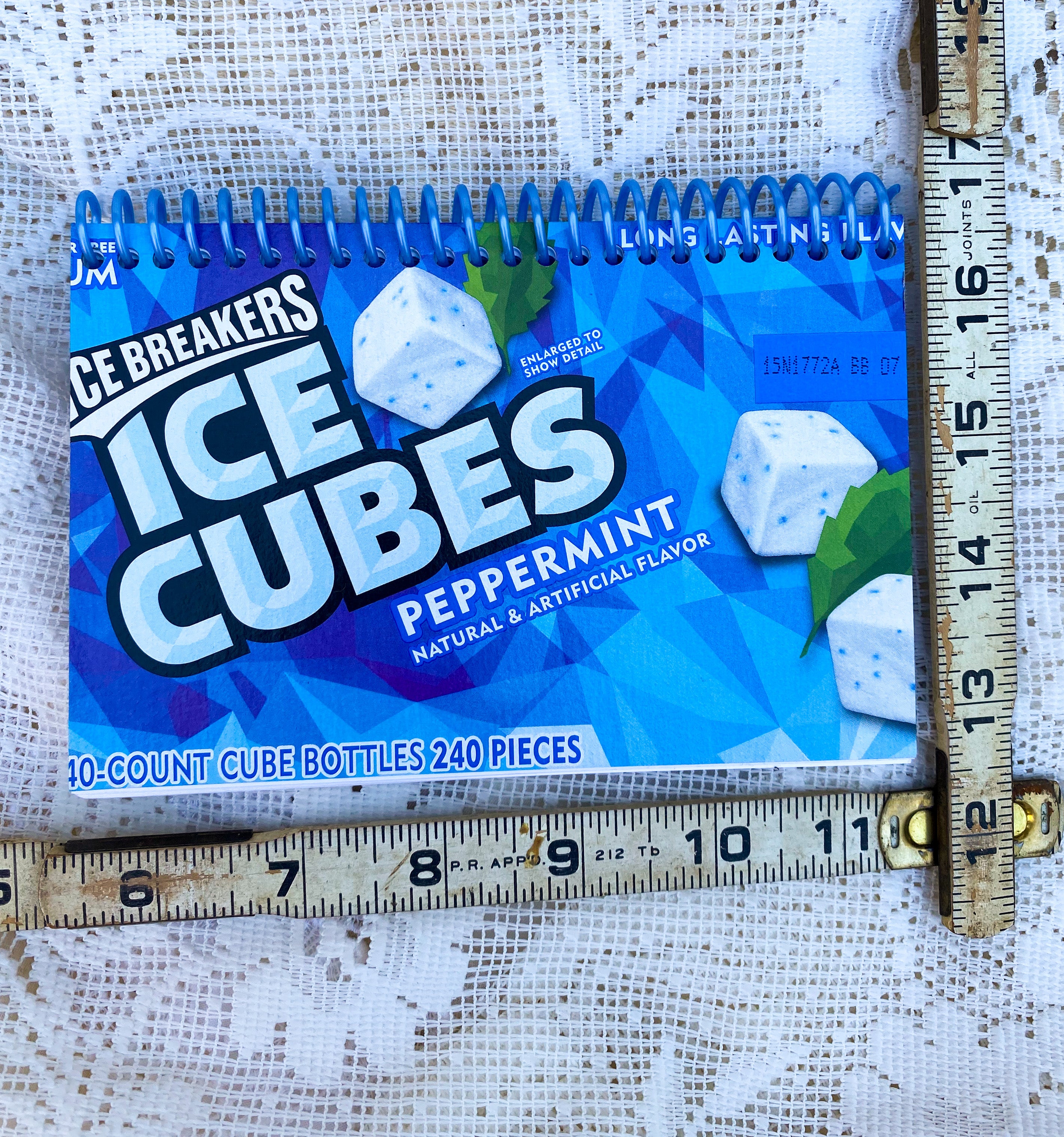 Ice Breakers Gum Upcycled Spiral Notebook