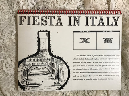 Fiesta in Italy Album Cover Notebook