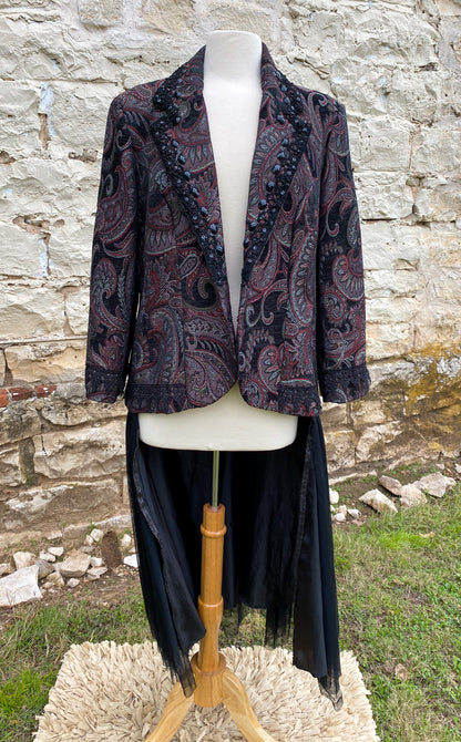 Dark Paisley Jacket - Large