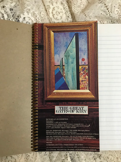 Emerson Lake and Palmer Pictures at an Exhibition Album Cover Notebook