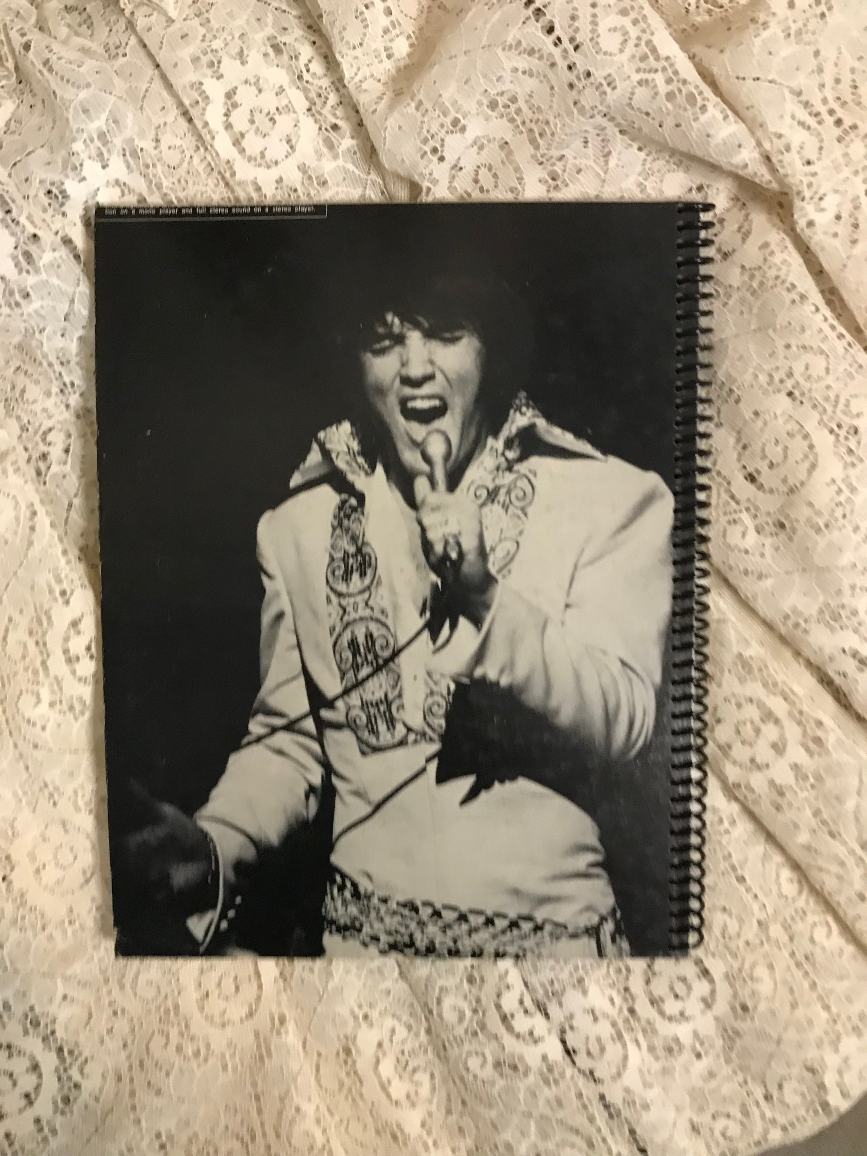 Elvis Live Album Cover Notebook