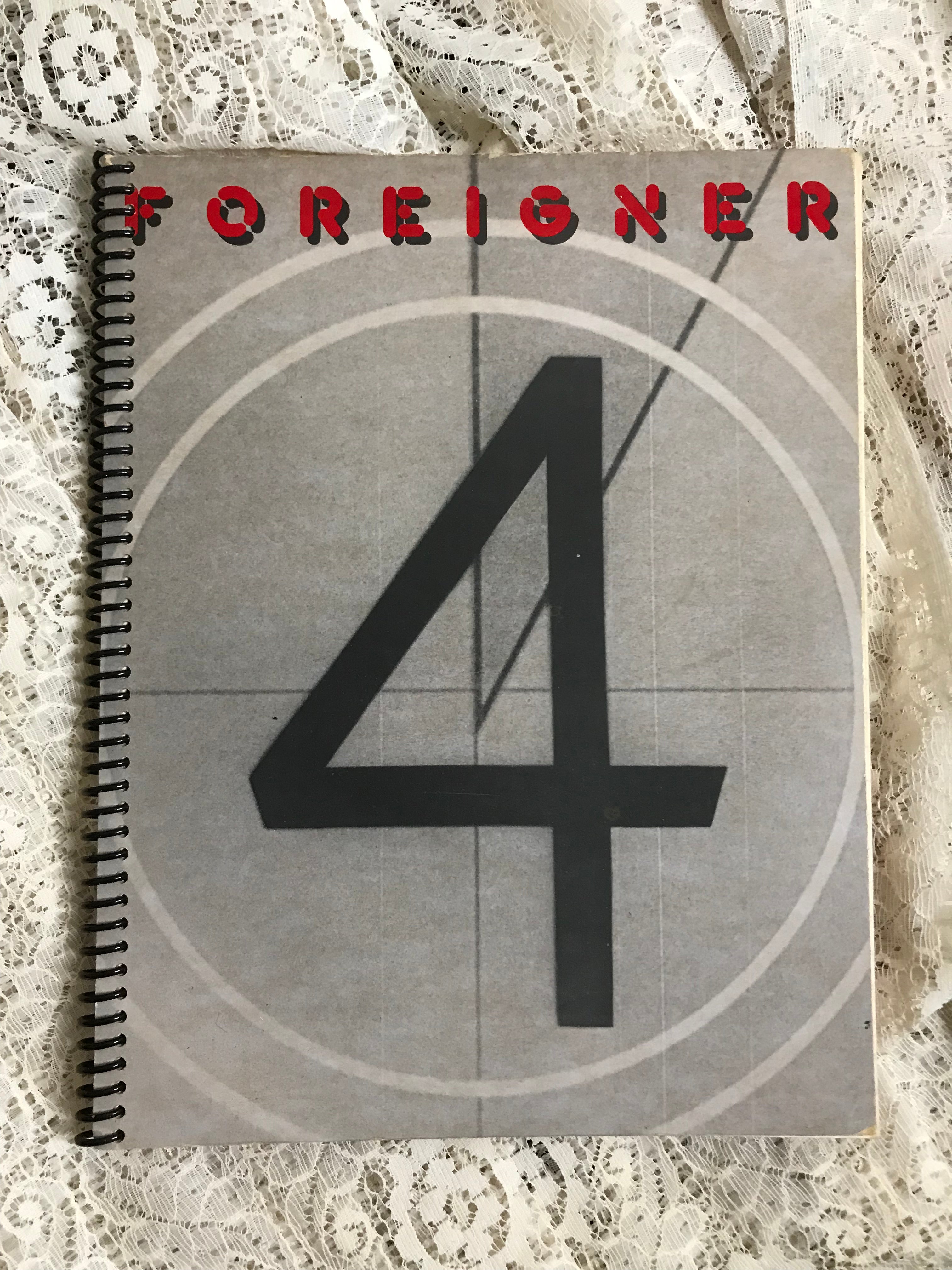 Foreigner 4 Album Cover Notebook