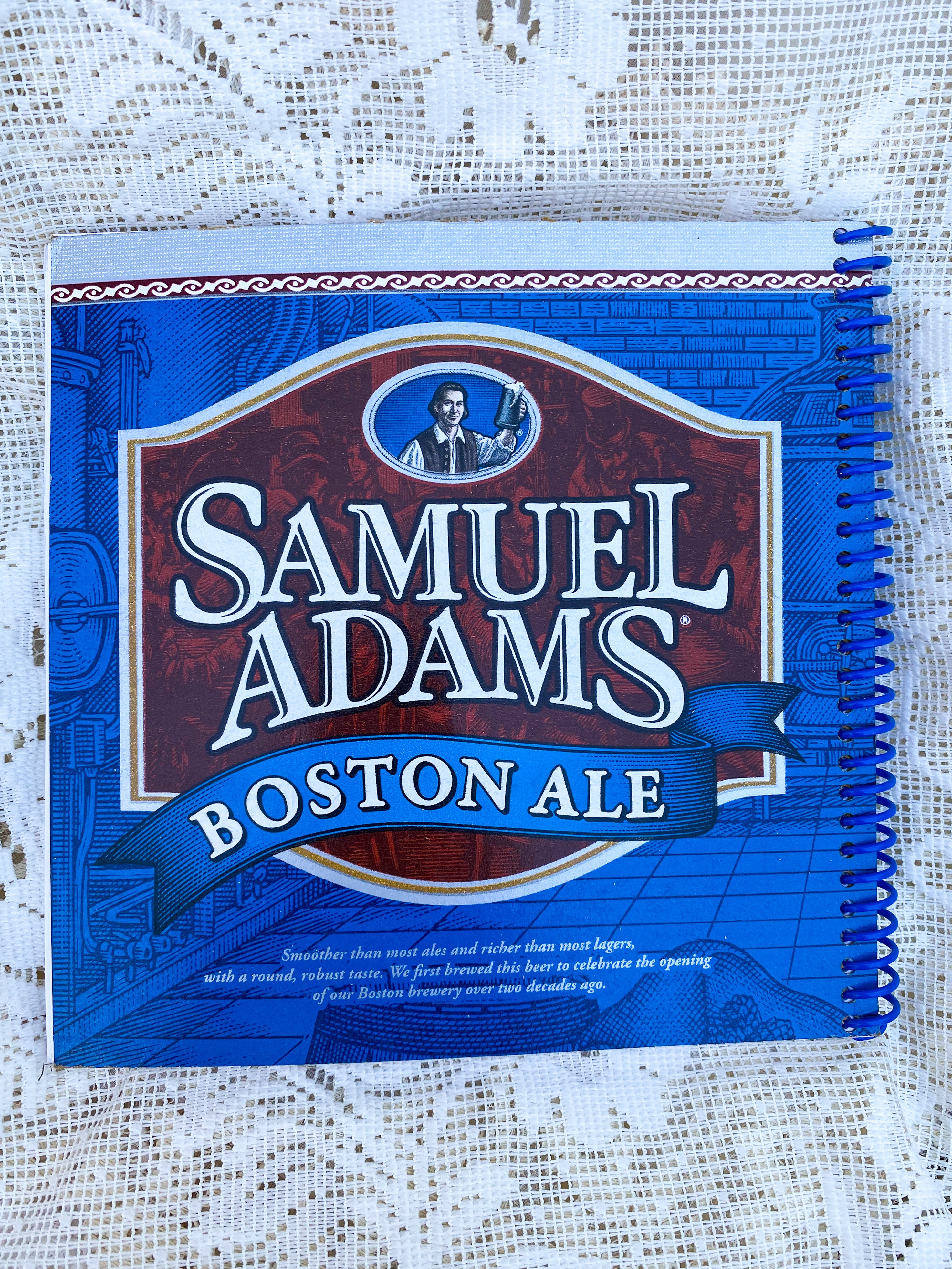 Samuel Adams Boston Ale Recycled Beer Carton Notebook