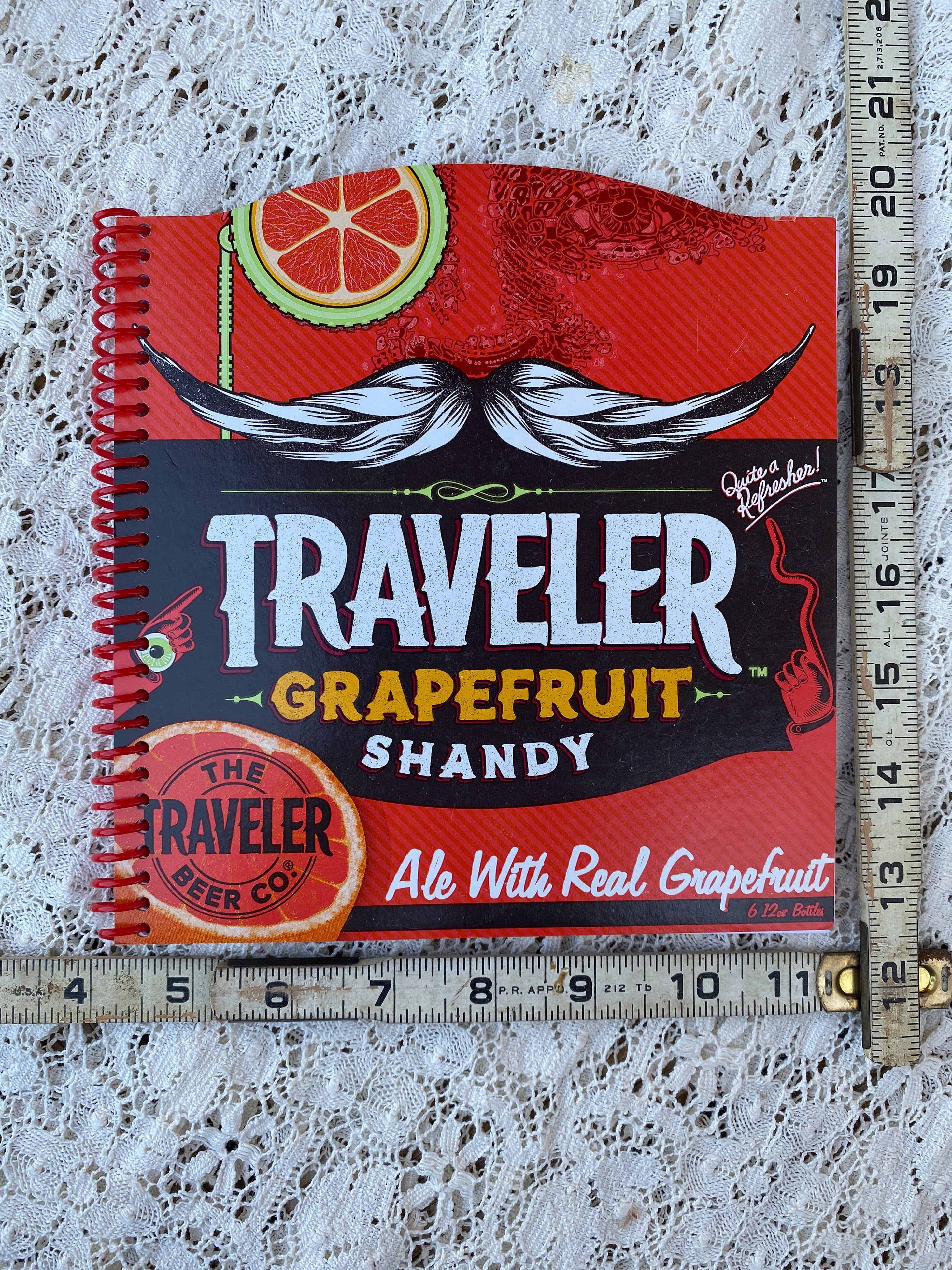 Traveler Grapefruit Shandy Recycled Beer Carton Notebook