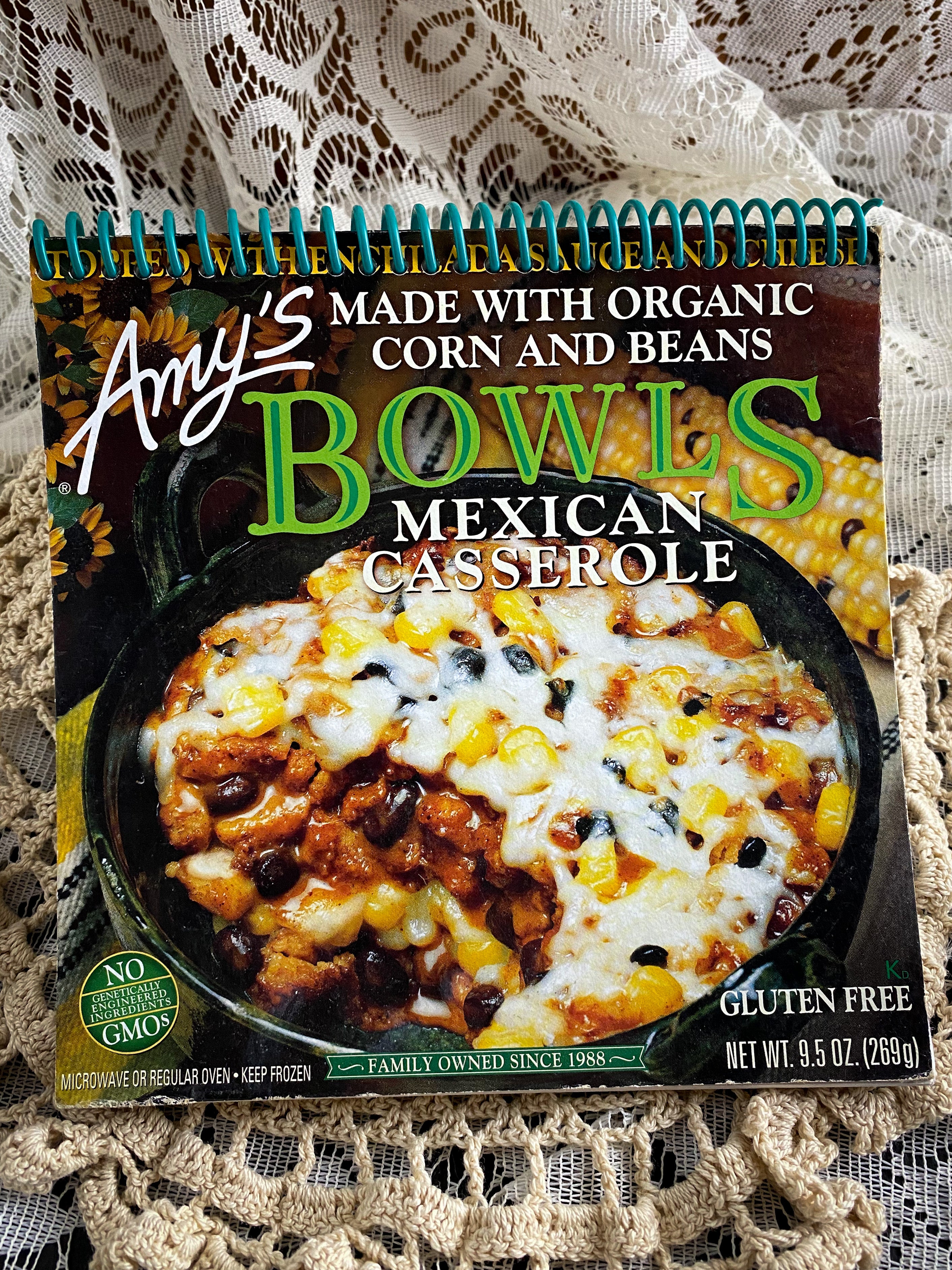 Amy's Mexican Casserole Bowl Recycled Notebook